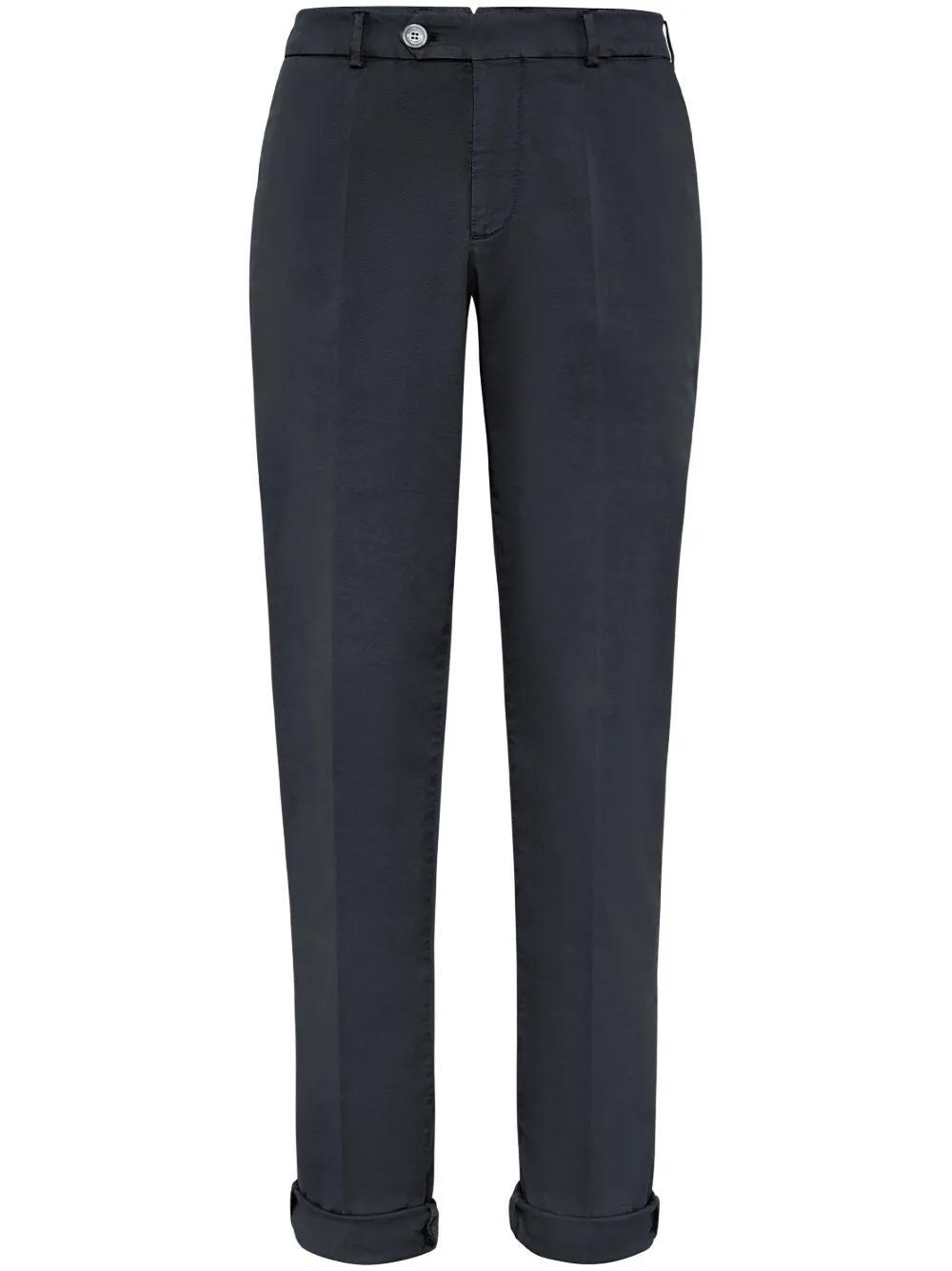 straight-leg cotton-blend trousers Product Image