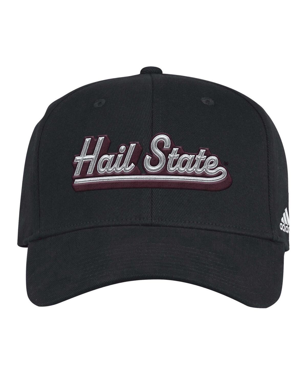 Men's adidas Black Mississippi State Bulldogs Chant Flex Hat, Size: Small/Medium, Mst Black Product Image