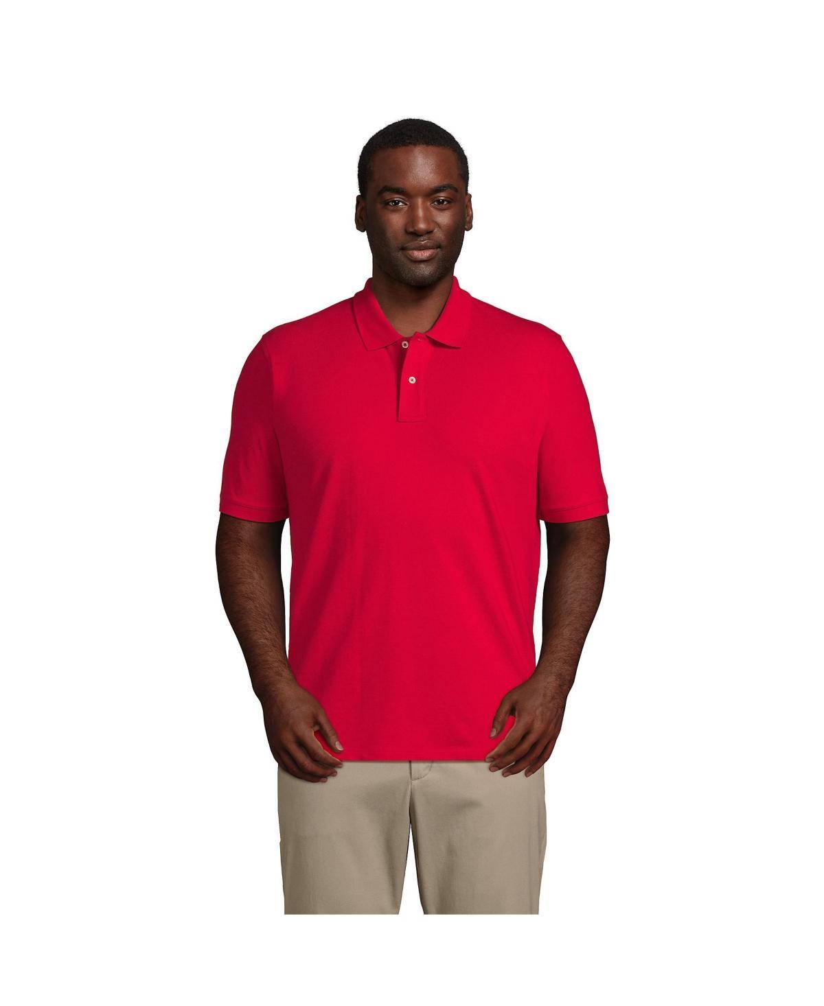 Big & Tall Lands' End Short Sleeve Comfort-First Mesh Polo Shirt, Men's, Size: 3XL Tall, Black Product Image