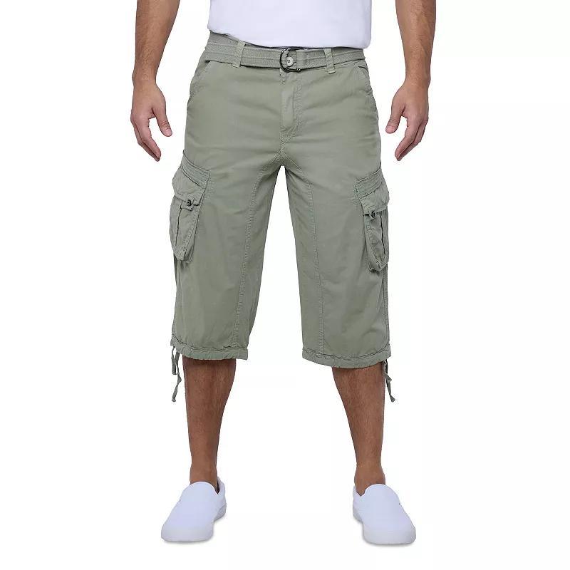 Men's Xray Messenger Belted Cargo Shorts, Size: 40, Green Product Image