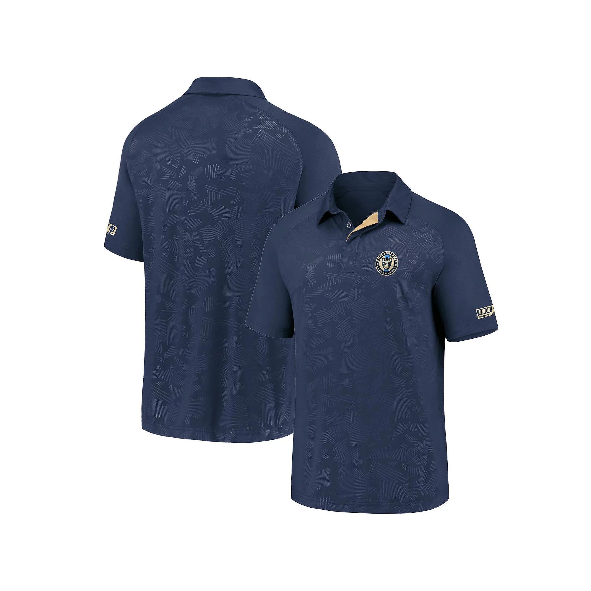 Men's Fanatics Navy Philadelphia Union Iconic Defender Raglan Polo, Size: Small, Uni Blue Product Image