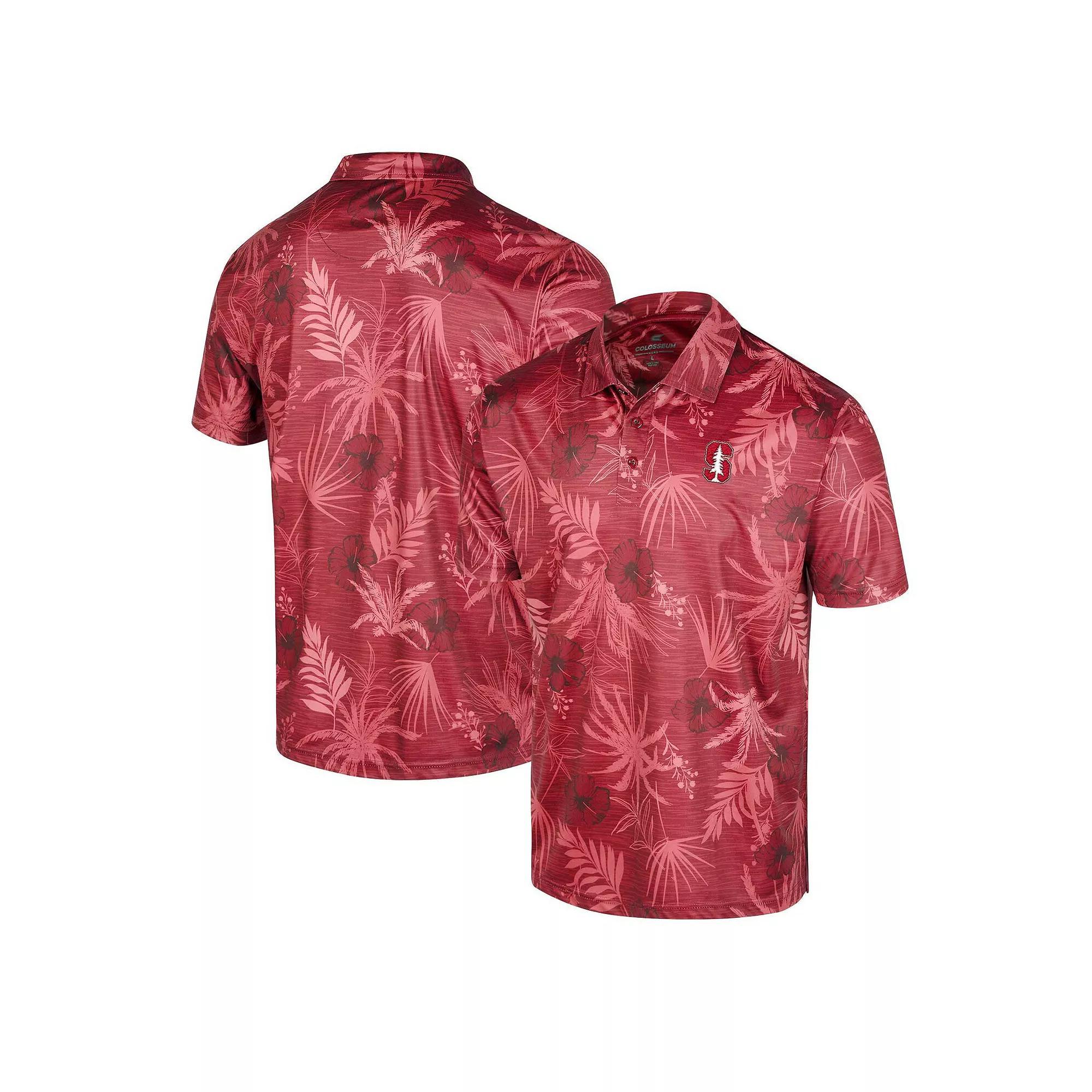 Mens Colosseum Cardinal Stanford Cardinal Palms Team Polo Product Image