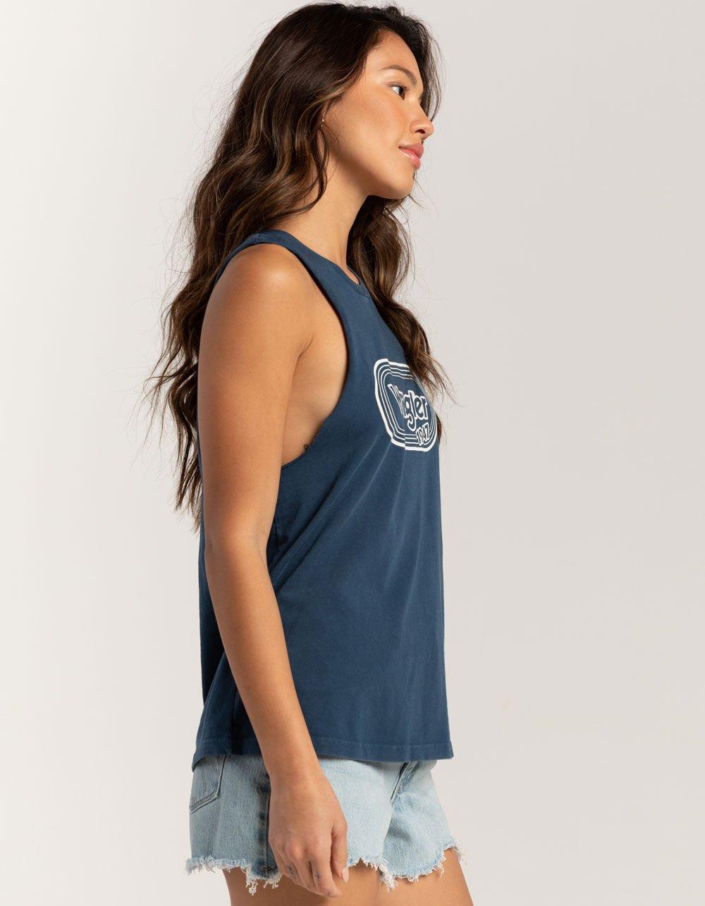 WRANGLER Klos Womens Tank Top - BLUE Product Image