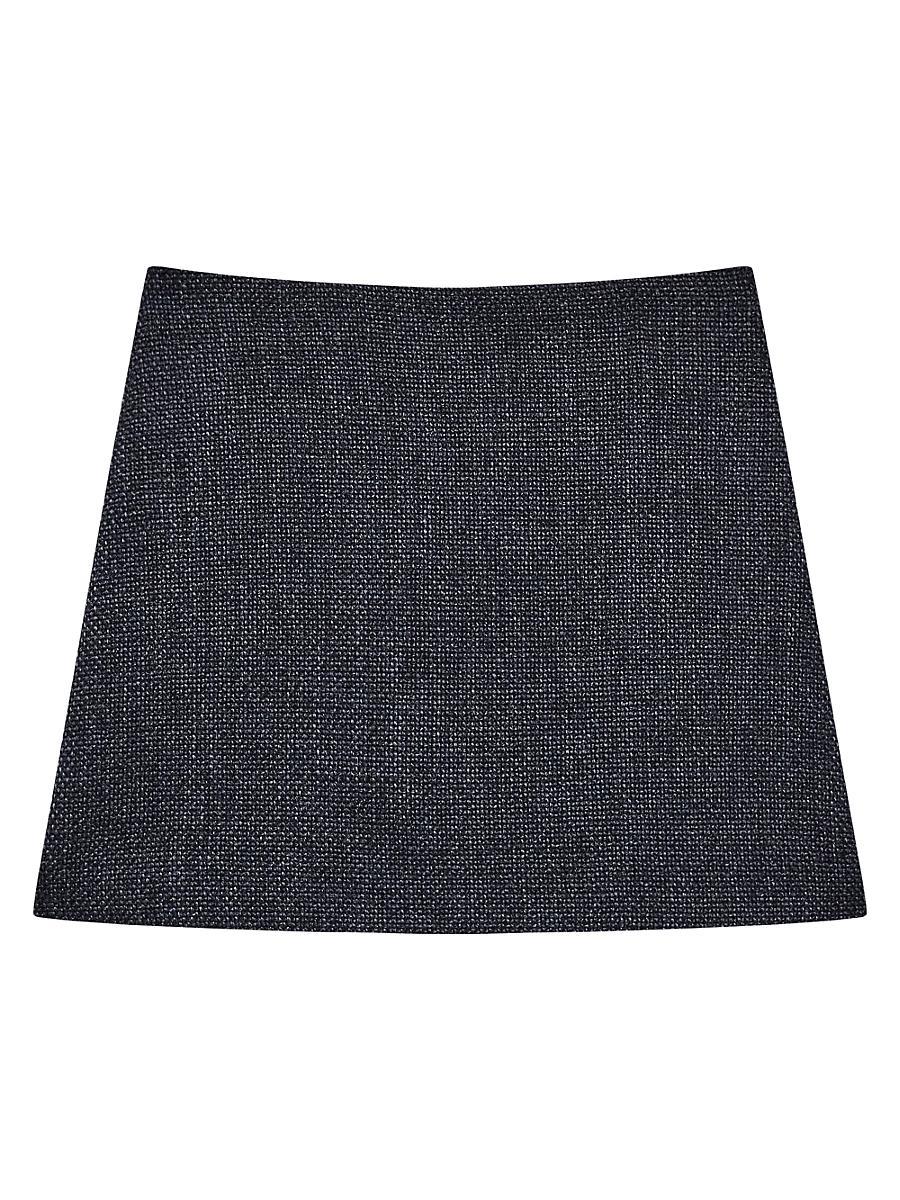 Womens Plush Tweed Miniskirt Product Image