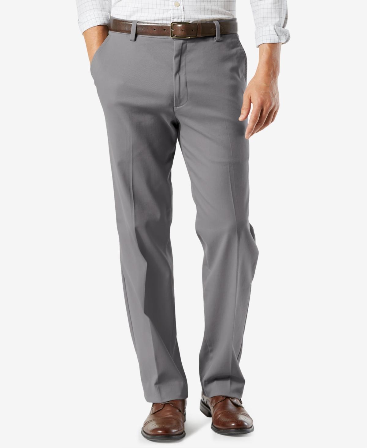 Big & Tall Dockers® Stretch Easy Khaki Classic-Fit Flat-Front Pants, Men's, Size: 48X30, Black Product Image