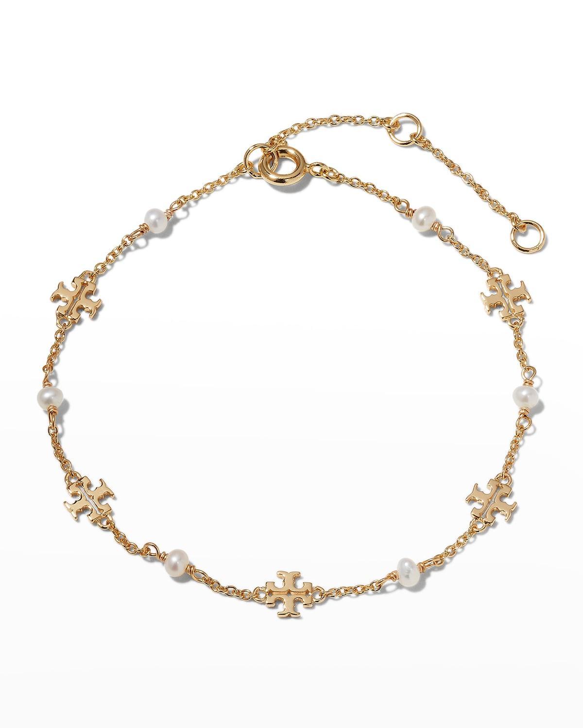 Kira Pearl Delicate Chain Bracelet Product Image