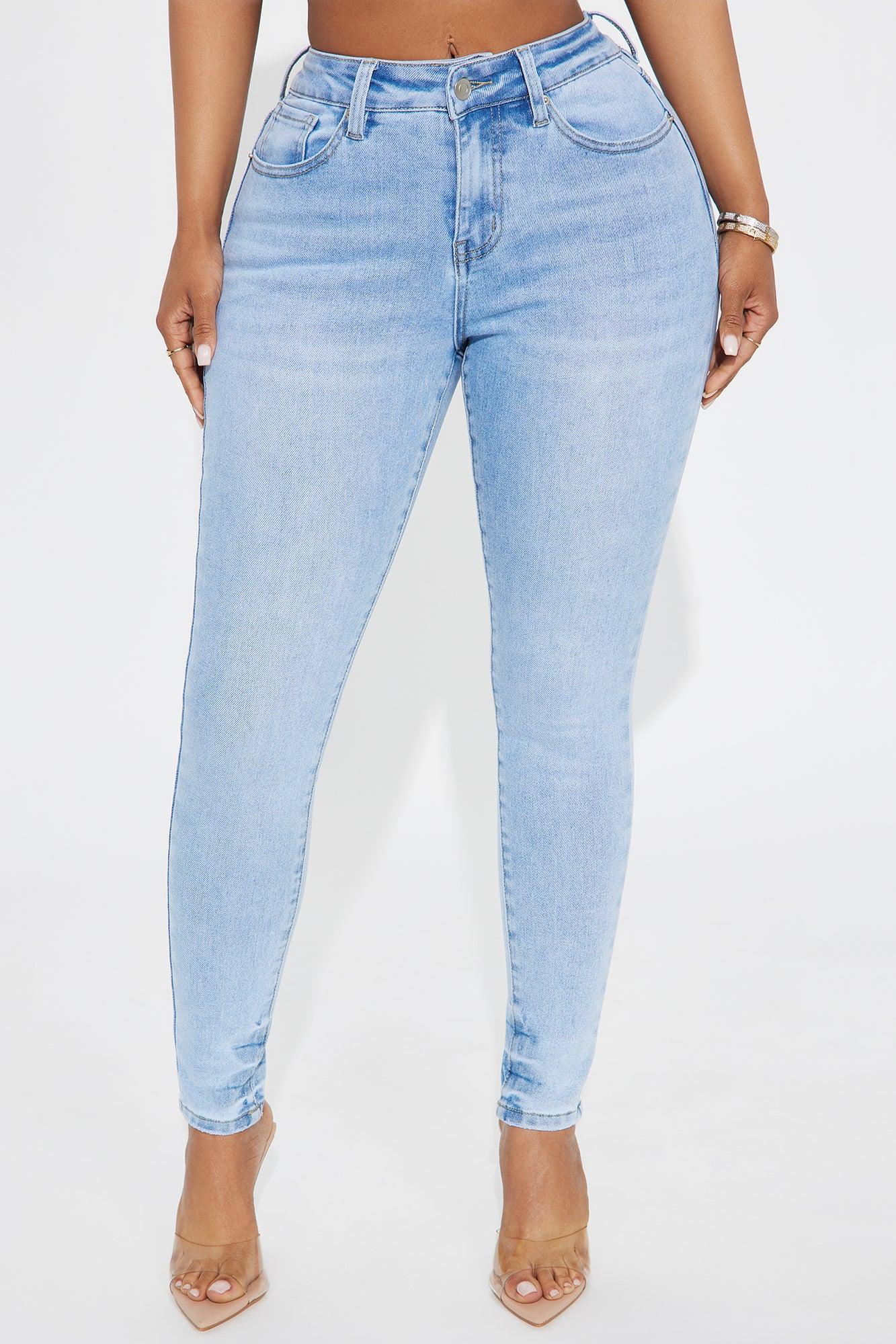 Kalisha Stretch Skinny Jeans - Light Wash Product Image