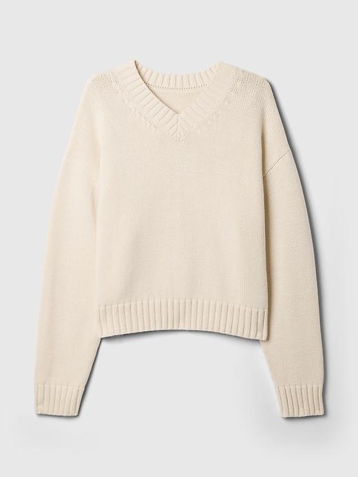 Oversized V-Neck Sweater Product Image