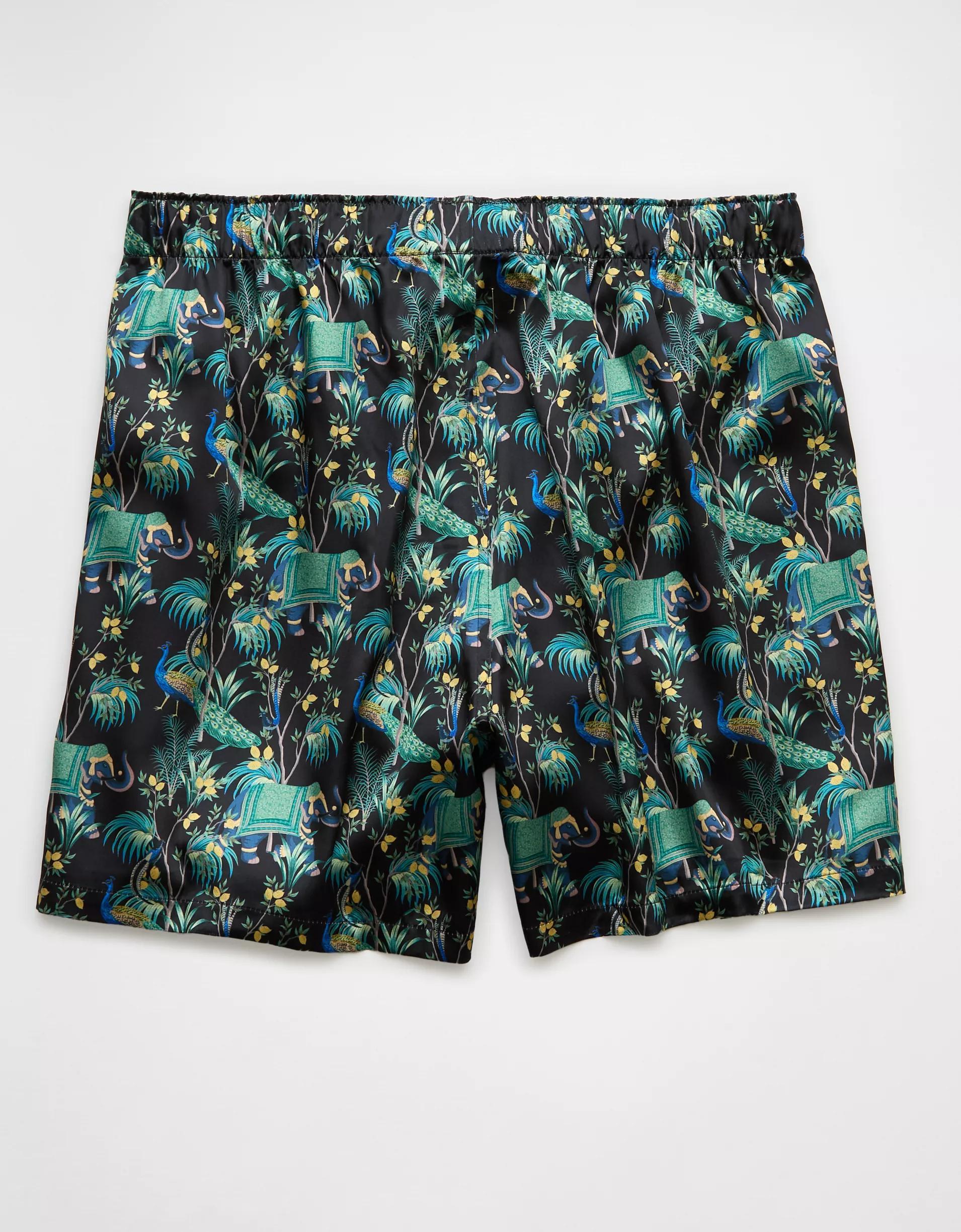AEO Men's Solid Satin Pocket Boxer Short Product Image