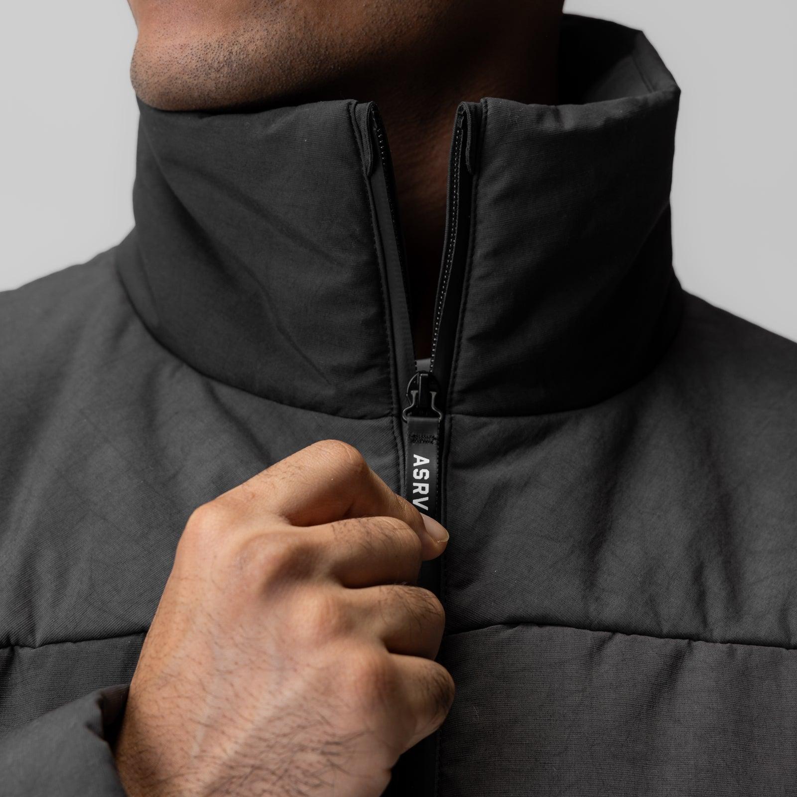 0900. PrimaLoft® Weather-Ready Puffer Jacket - Black "Wave Dye" Product Image