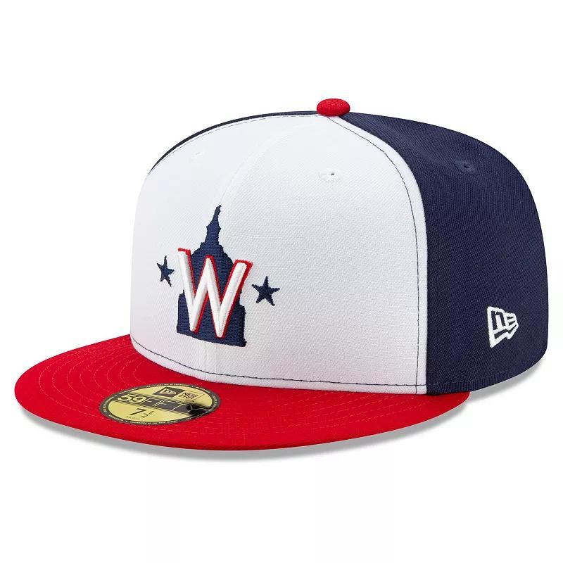 Men's New Era White Washington Nationals Alternate 2 2020 Authentic Collection On-Field 59FIFTY Fitted Hat, Size: 7 Product Image