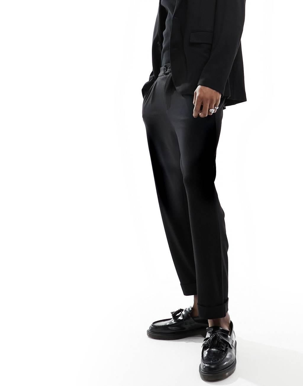 AllSaints Helm structured jersey suit pants Product Image