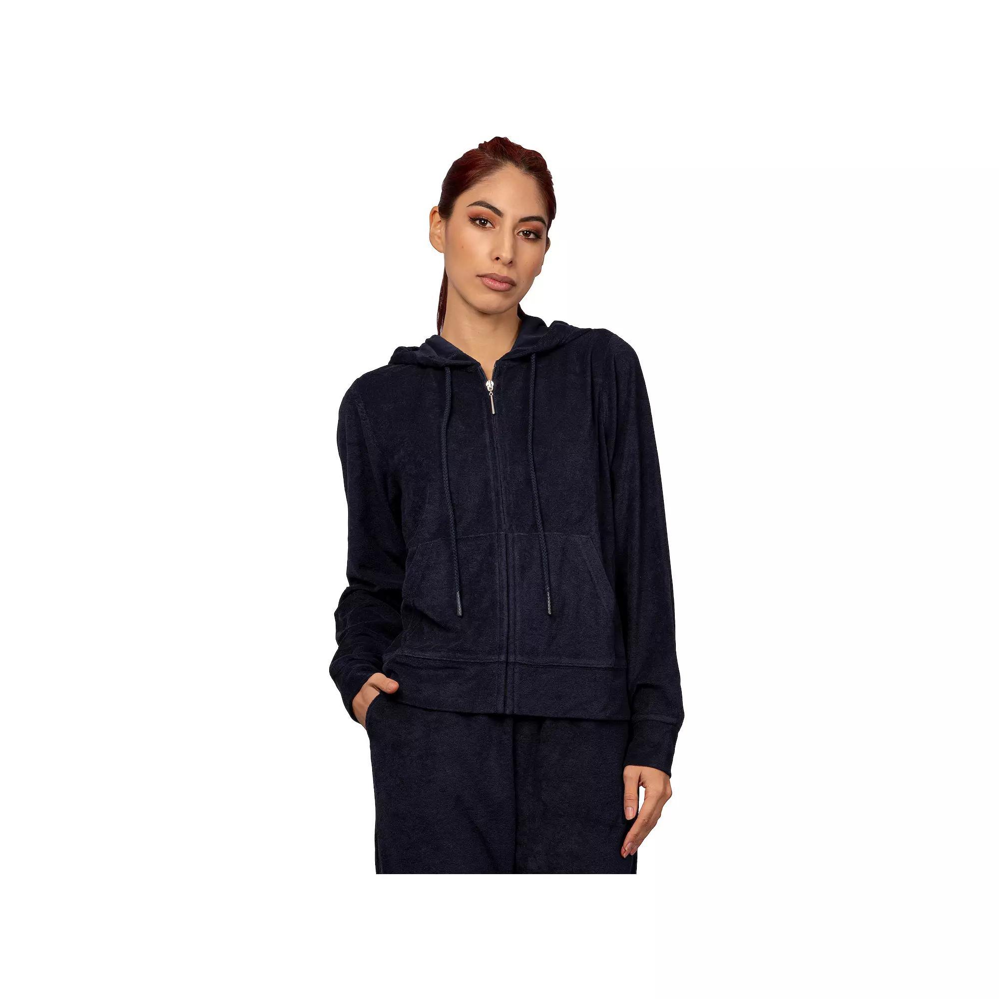Women's Jordan Taylor French Terry Hoodie, Size: XL, Blue Product Image