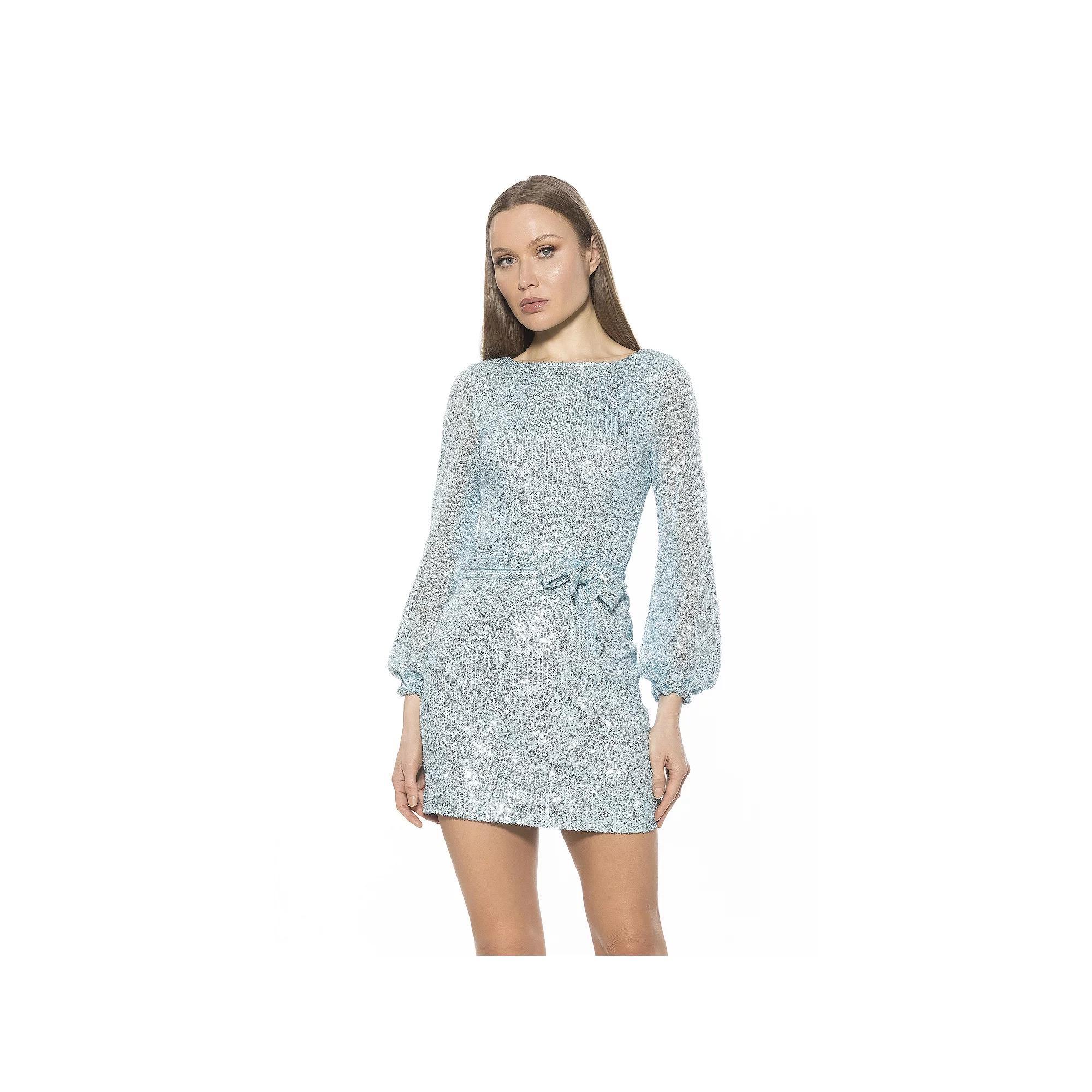 Women's ALEXIA ADMOR Val Sequin Shift Dress, Size: Medium, Pink Product Image