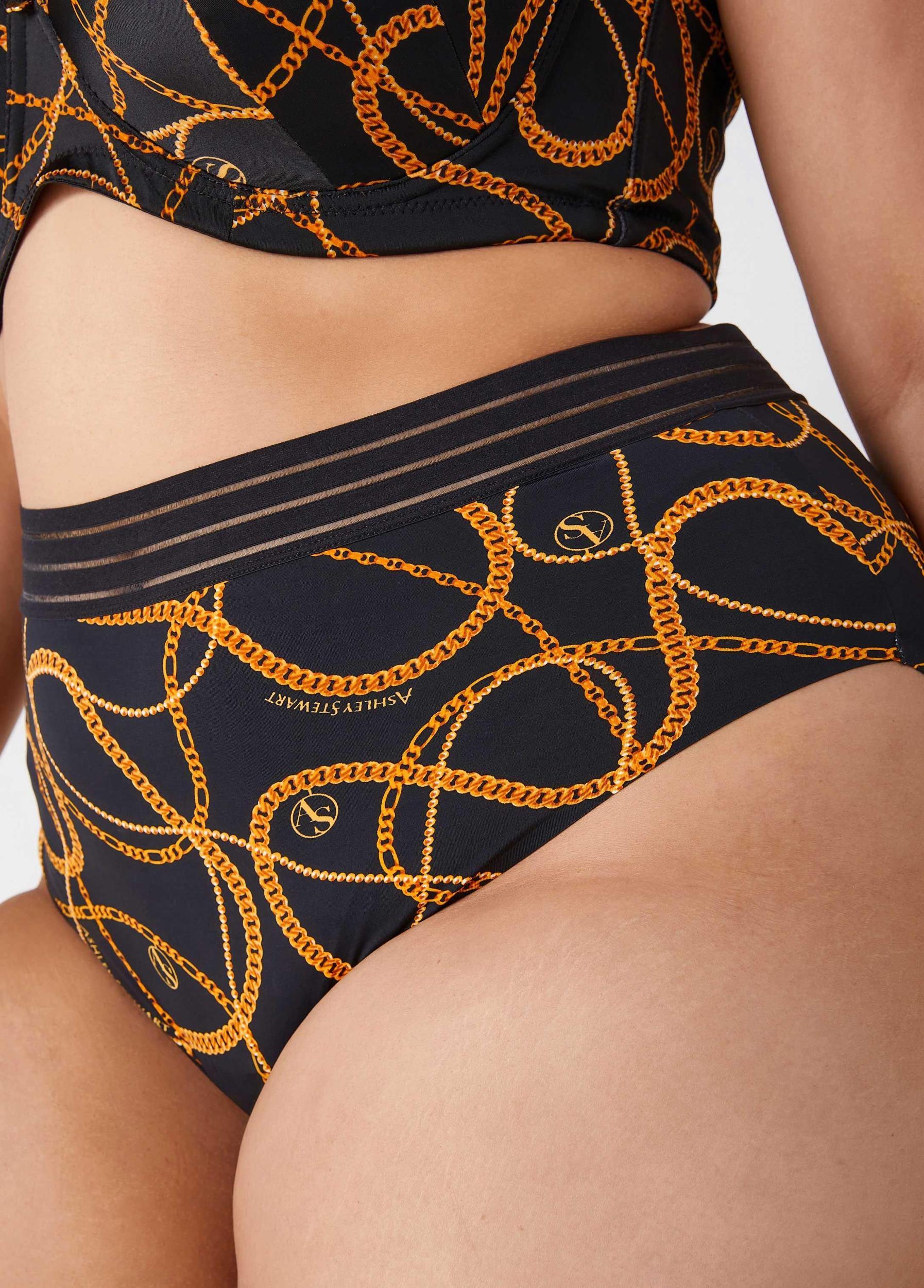 Plus Size Sheer Waist Briefs Ashley Stewart Product Image