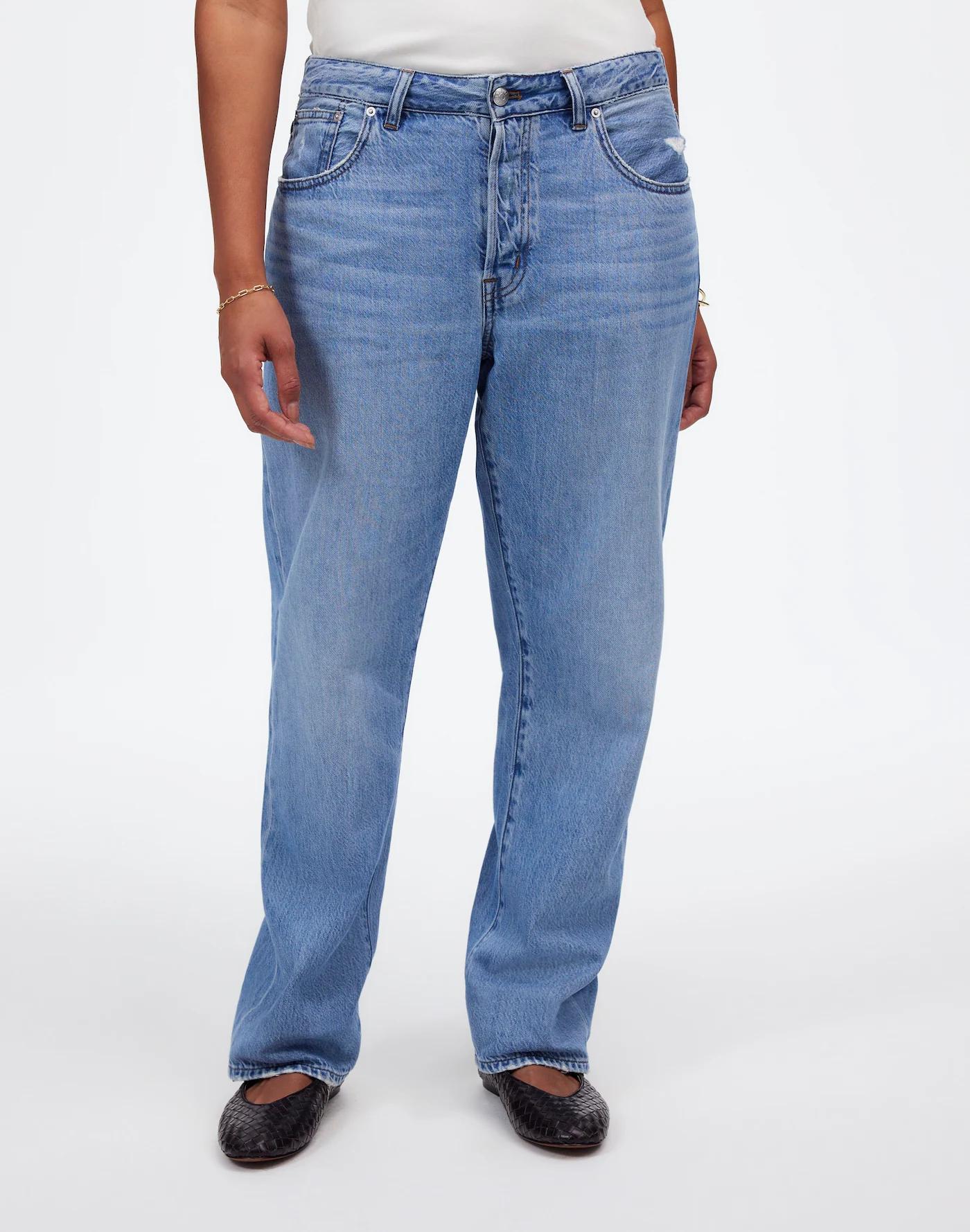 The Curvy Dean Easy Straight Jean in Northridge Wash: Airy Denim Edition Product Image