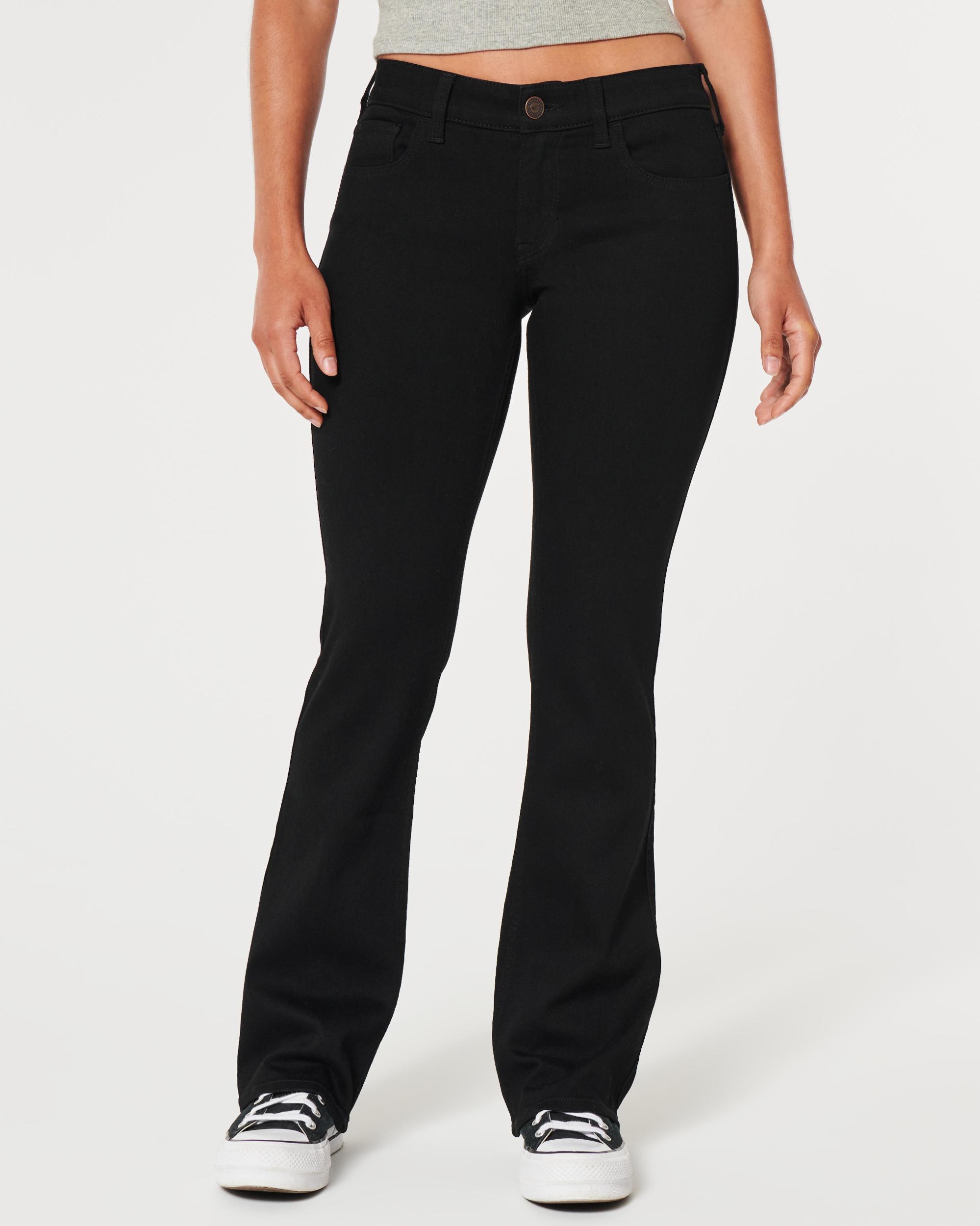 Low-Rise Black Boot Jeans Product Image