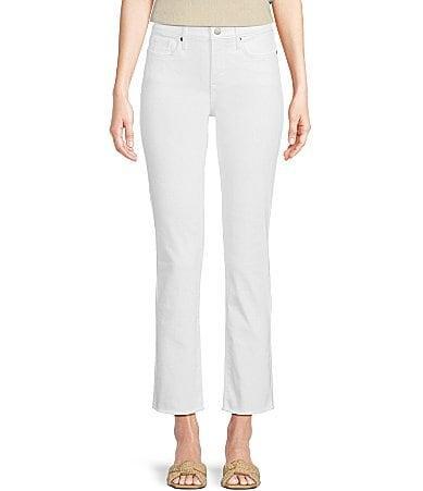NYDJ Petite Size Sheri Slim Fit Mid Rise Ankle Stretch Denim Jeans Product Image