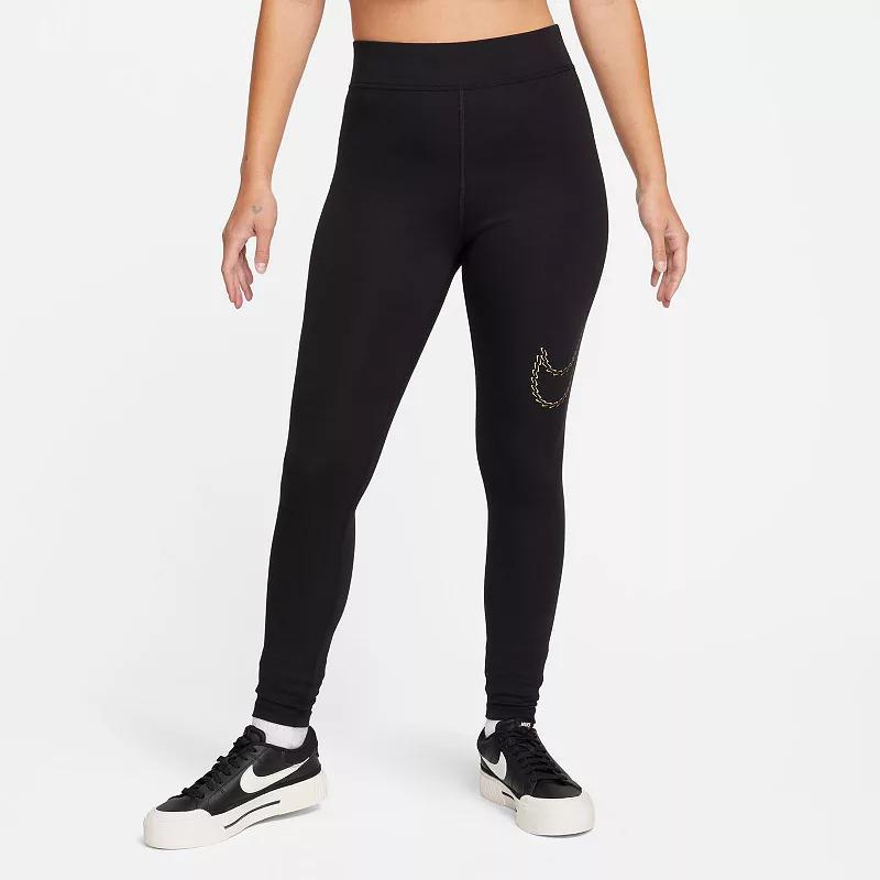 Nike Womens Sportswear Premium Essentials High-Waisted Shine Leggings Product Image