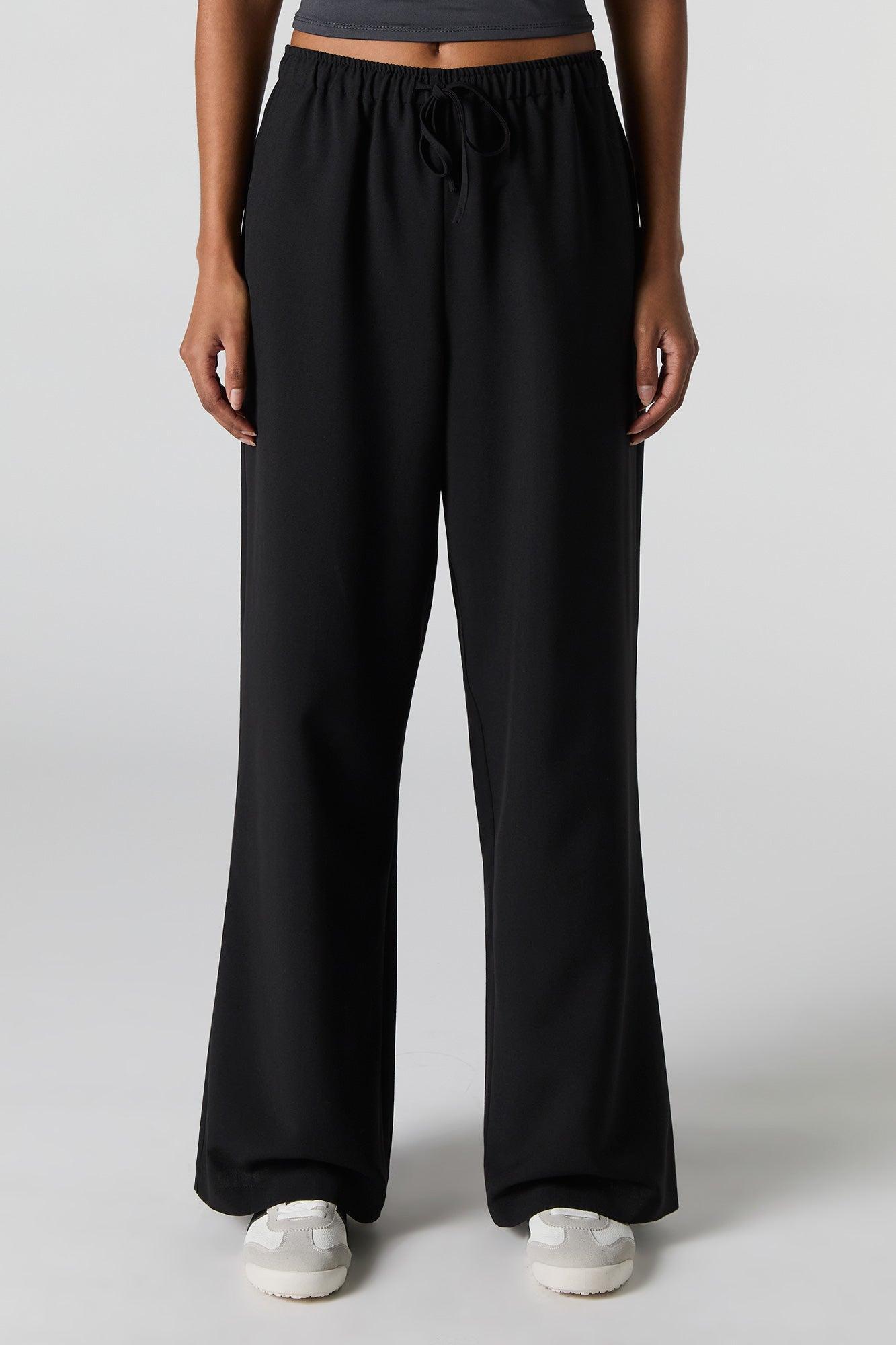 Drawstring Wide Leg Dress Pant Female Product Image