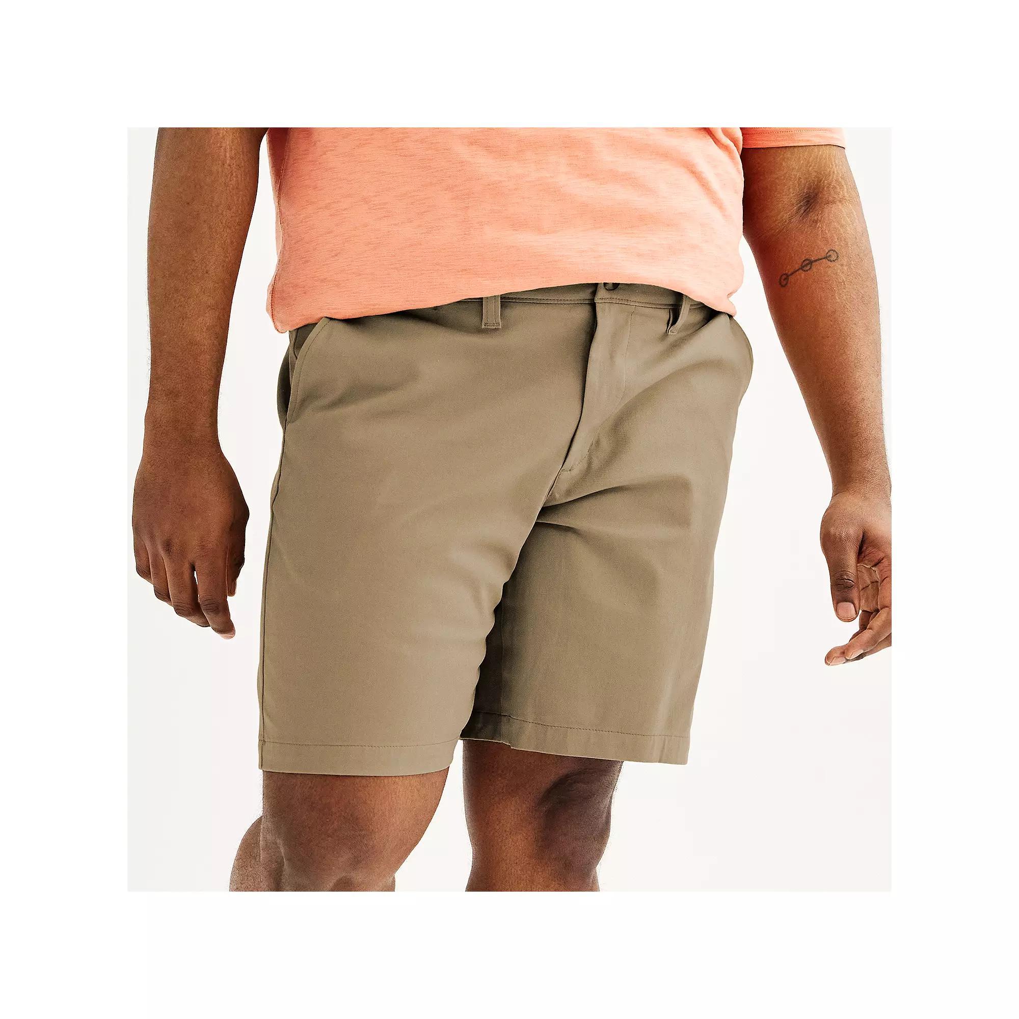 Big & Tall Sonoma Goods For Life® Flexwear Flat Front Shorts, Men's, Size: 44, Lead Gray Product Image