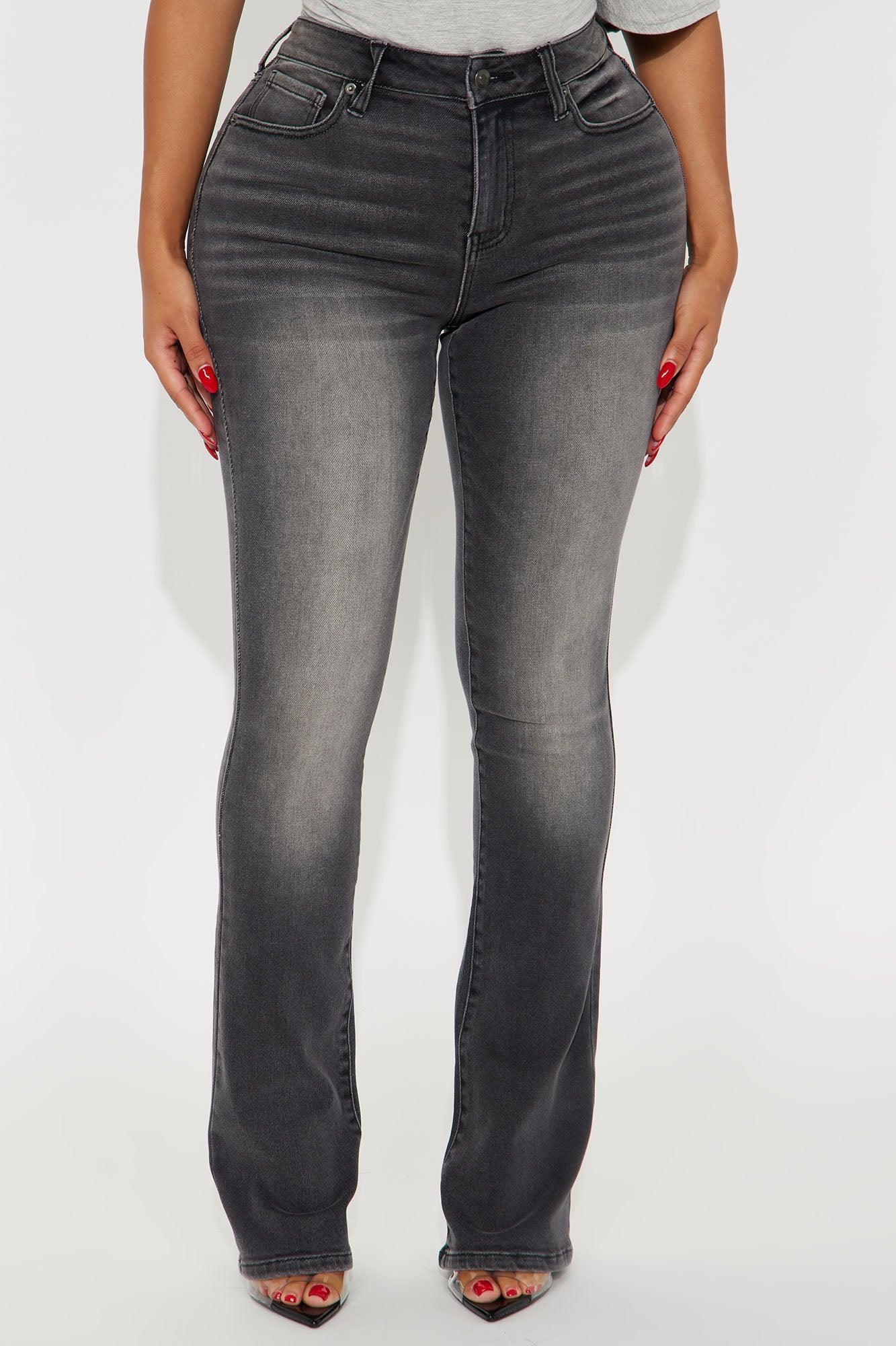 She's An Icon High Waist Bootcut Jean - Grey Product Image