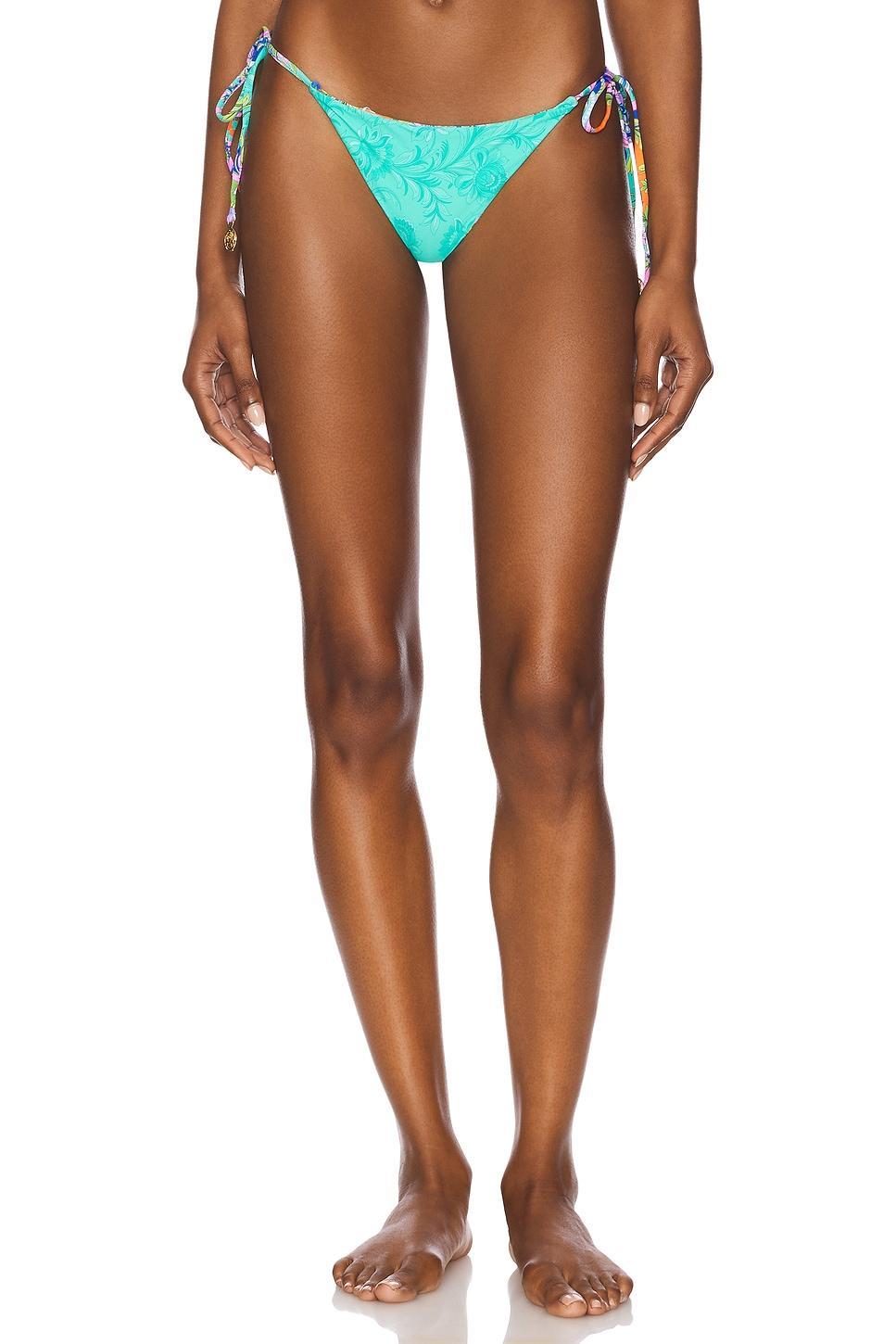 Seamless Reversible Ruched Back Brazilian Tie Side Bottom Luli Fama Product Image