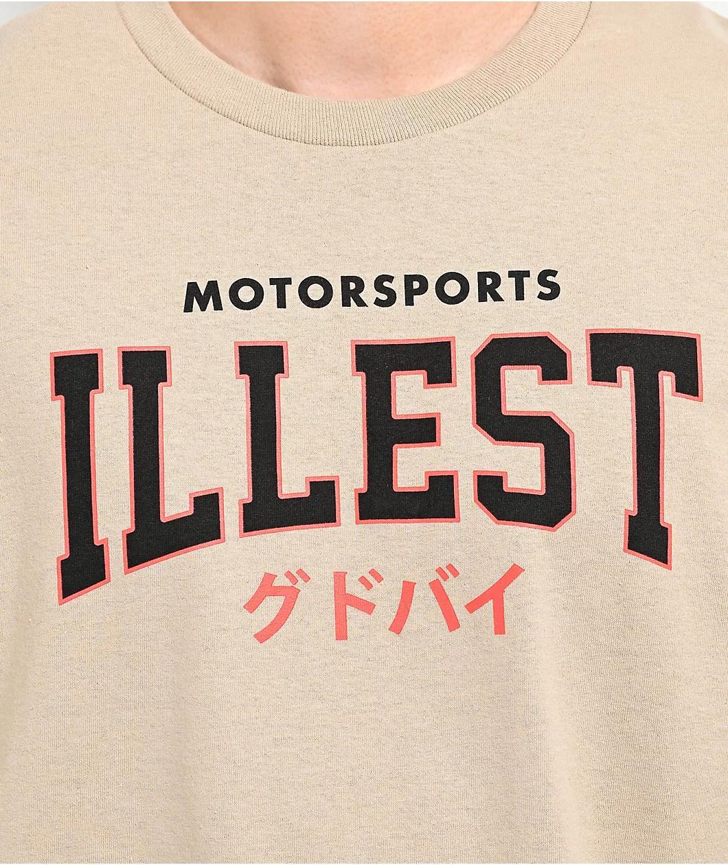 Illest Boxy Sukarain Natural Long Sleeve T-Shirt Product Image