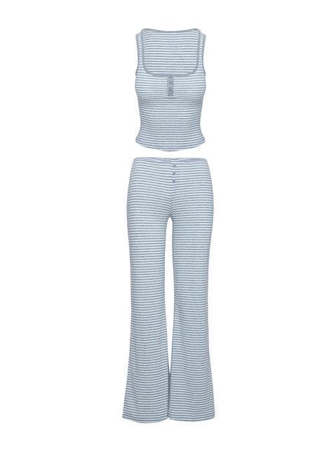 Waffles Stripe Sleep Set Multi Product Image