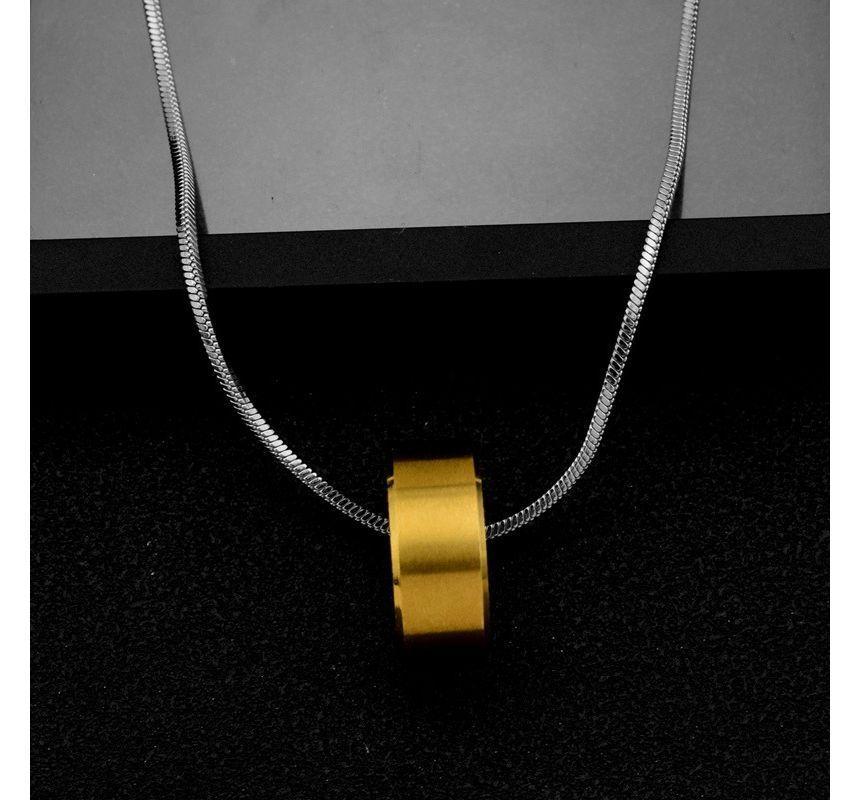Ring Pendant Stainless Steel Necklace Product Image