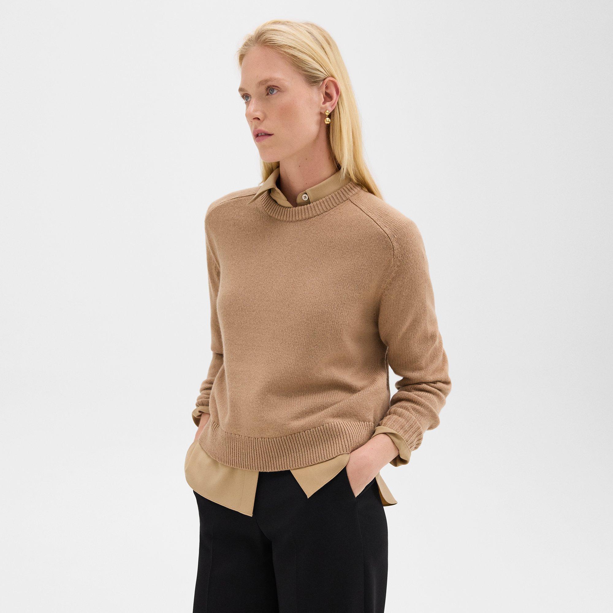 Cashmere Cropped Sweater | Theory Product Image