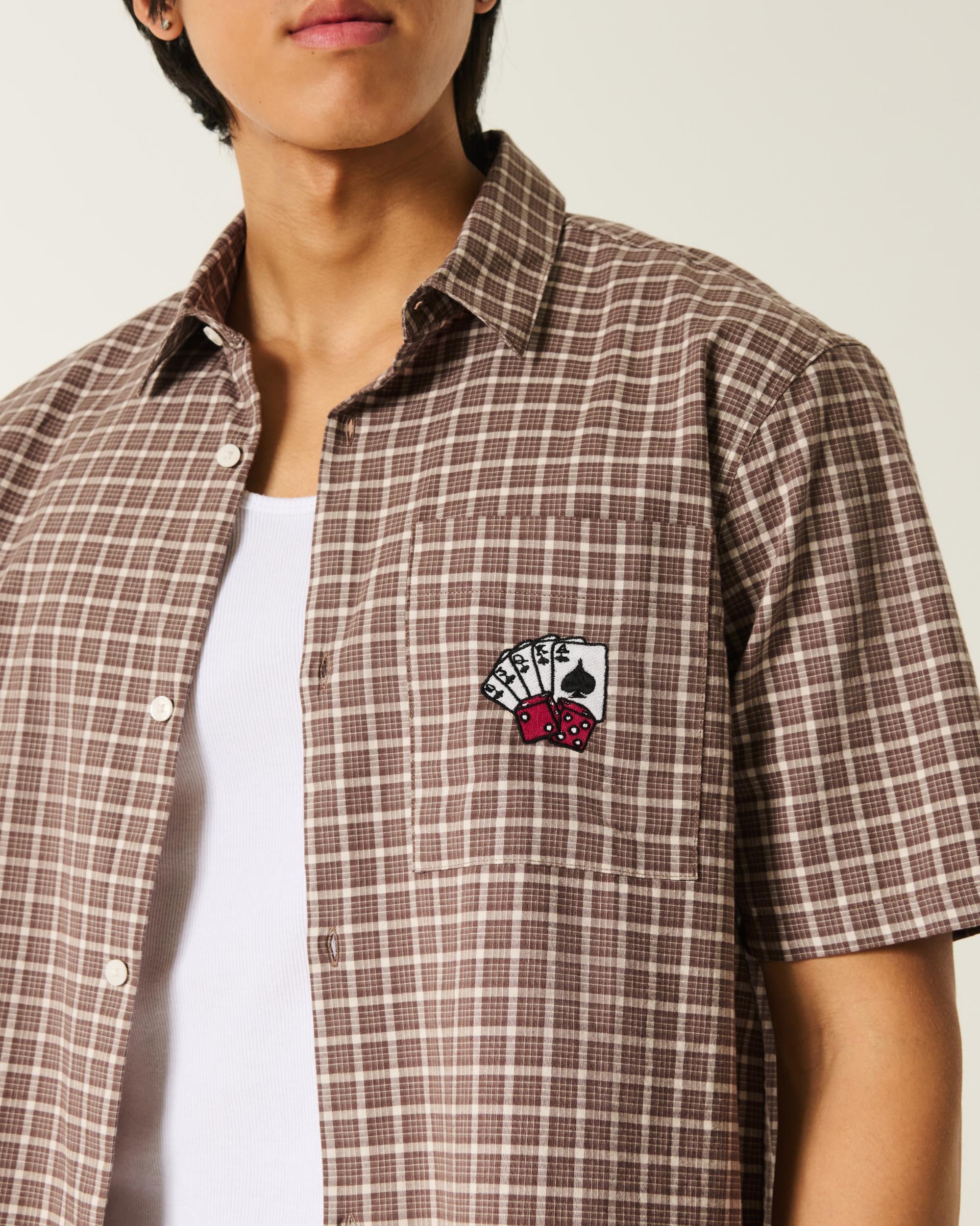 Boxy Short-Sleeve Shirt Product Image