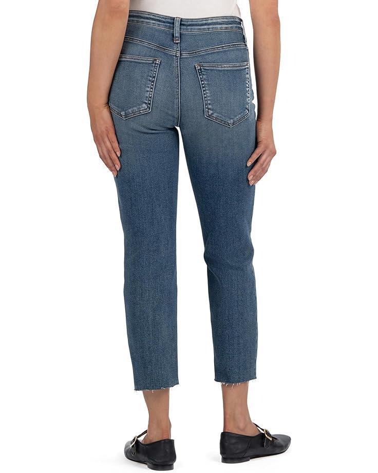 Rachael High Rise Fab Ab Mom Raw Hem Long Inseam Product Image