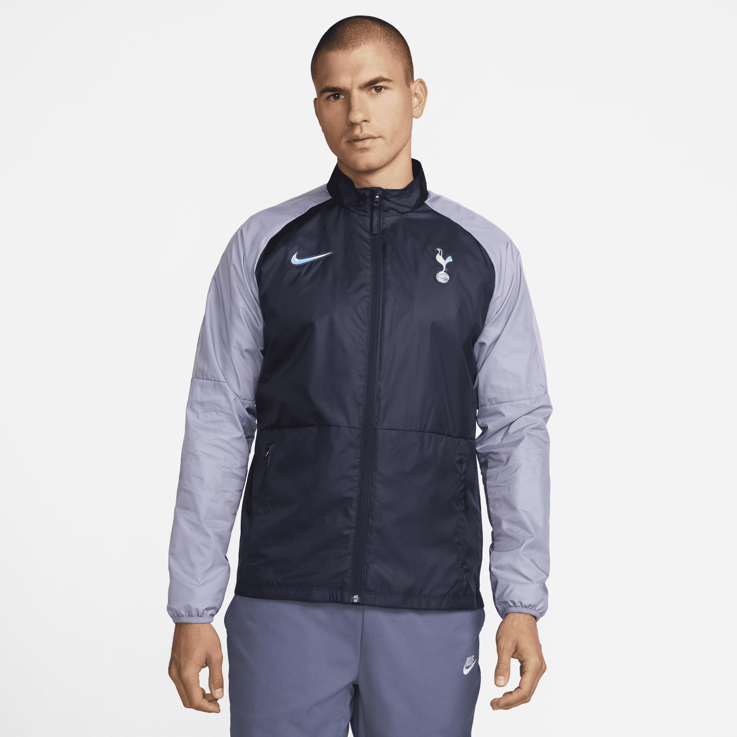 Men's Nike Navy Tottenham Hotspur Academy AWF Raglan Full-Zip Jacket, Size: Small, Tot Blue Product Image