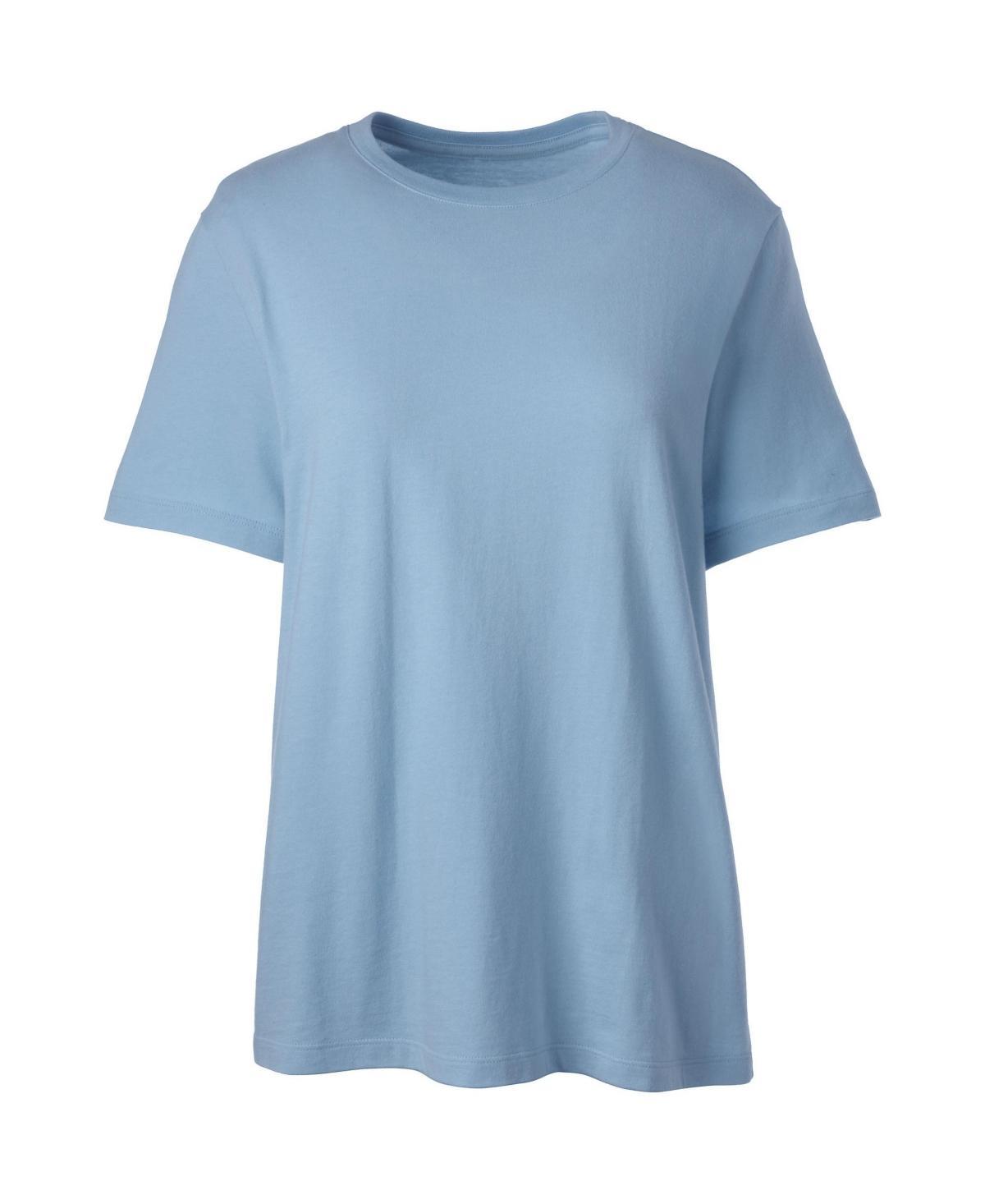 Women's Lands' End Short Sleeve Essential Tee, Size: Medium, White Product Image
