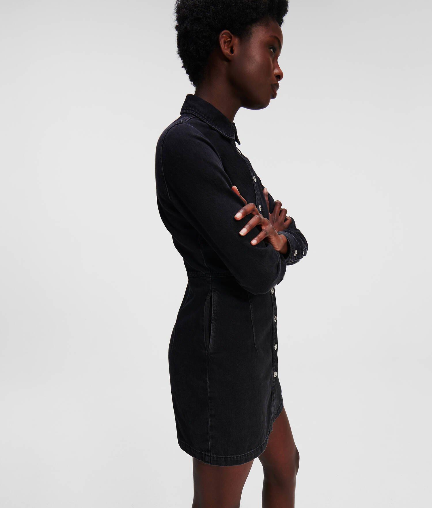 KLJ FITTED DENIM DRESS Product Image