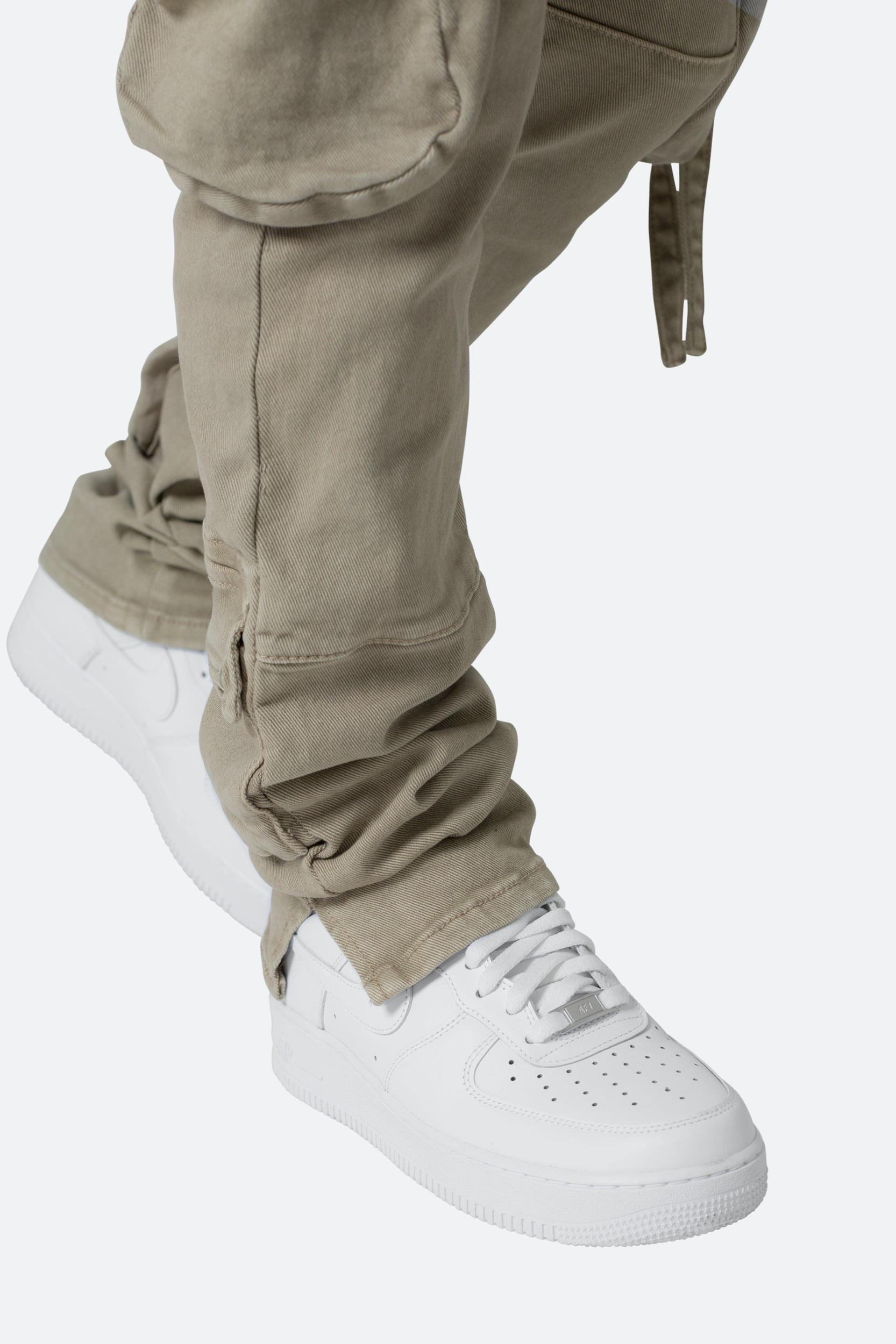 D152 Cargo Straight Denim - Brown Product Image