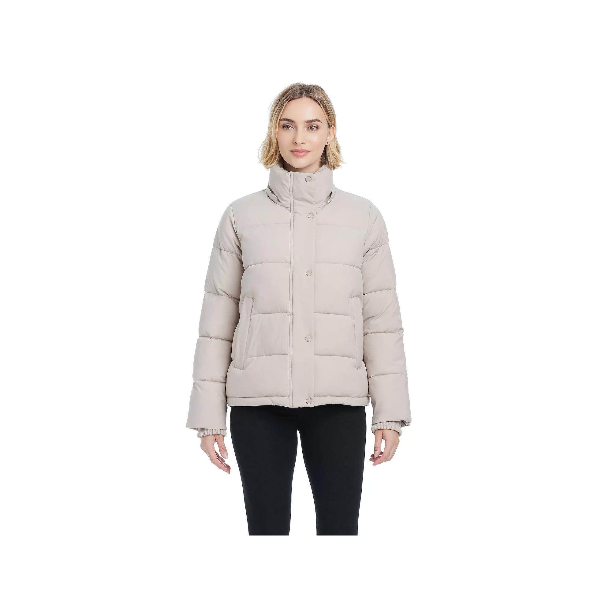 Women's Modern Supply by Sanctuary Hooded Puffer Coat, Size: XL, Portobello Product Image