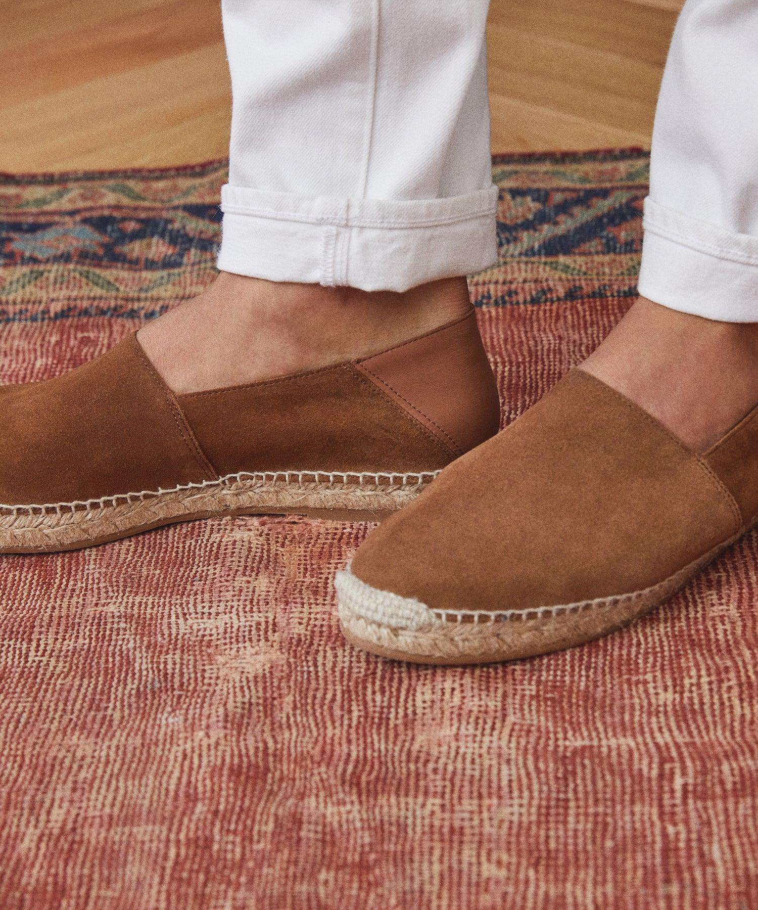 Nomad Suede Espadrille in Tobacco Product Image