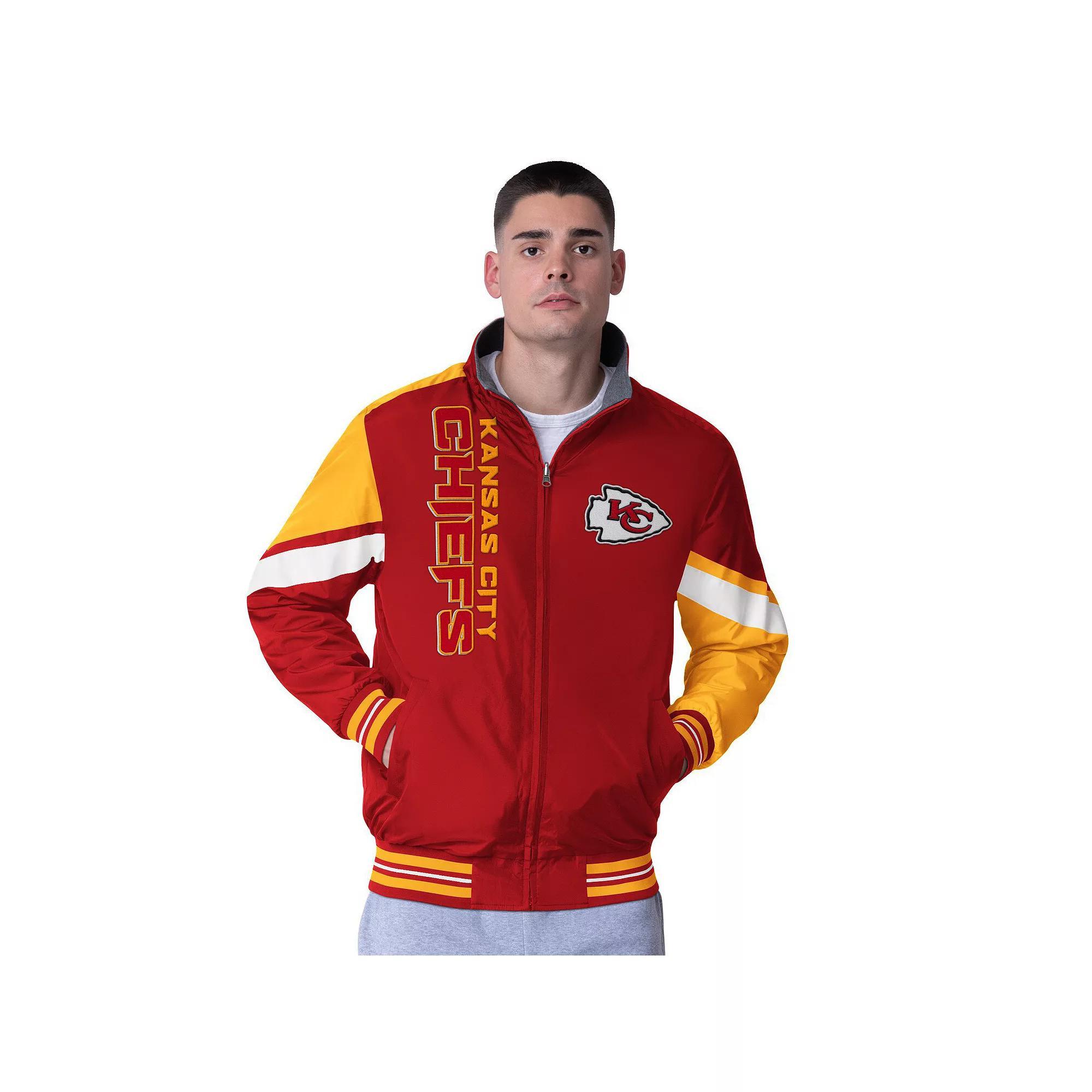 Men's G-III Extreme Blue Detroit Lions Strong Arm Reversible Full-Zip Jacket, Size: Medium Product Image