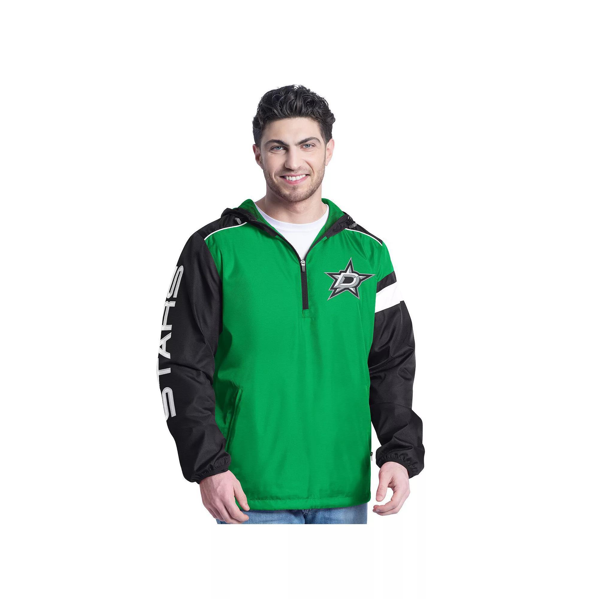 Men's G-III Sports by Carl Banks Red/Black Chicago Blackhawks Lateral Half-Zip Hoodie Jacket, Size: XL Product Image