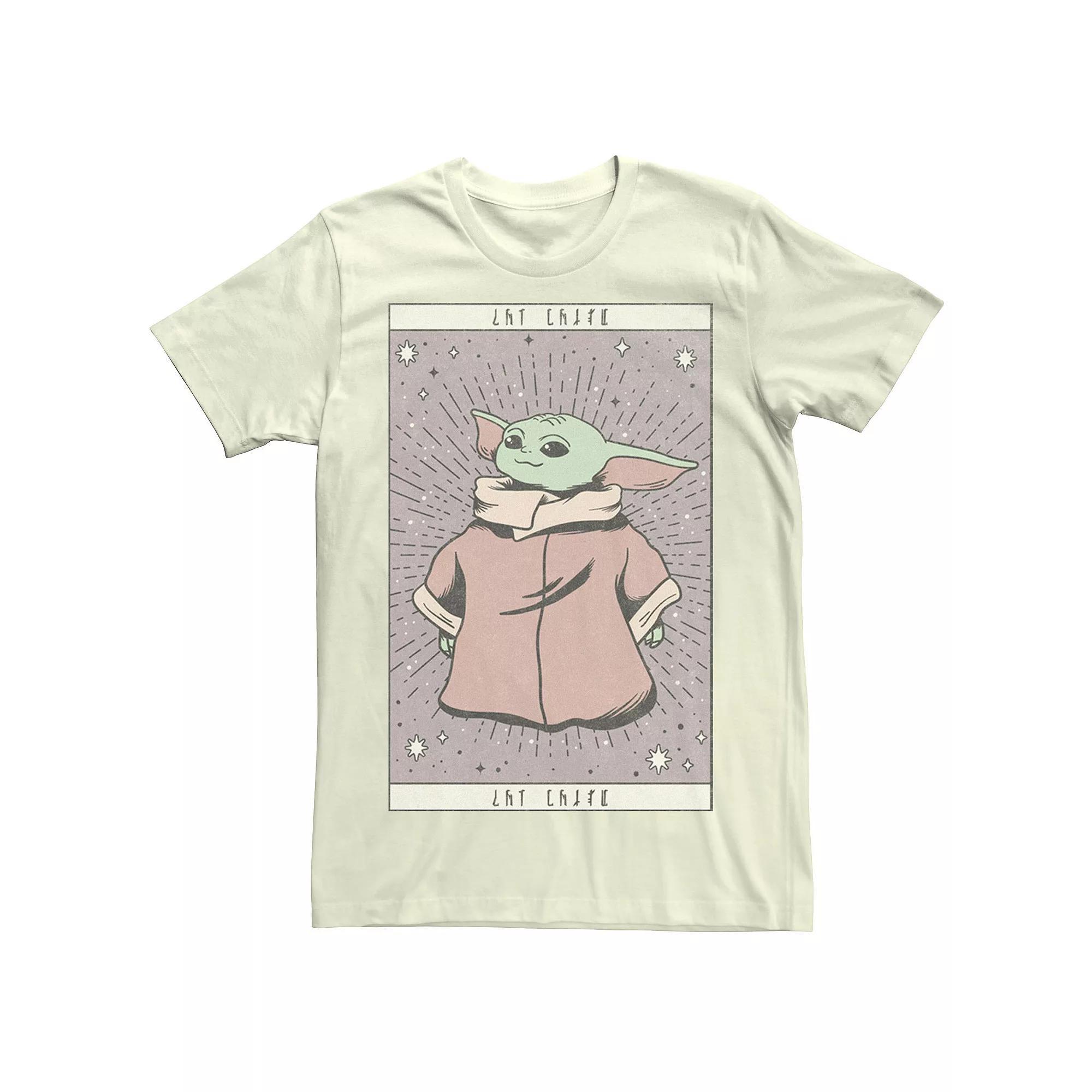 Mens Star Wars The Mandalorian The Child Aka Baby Yoda Card Portrait Tee Product Image