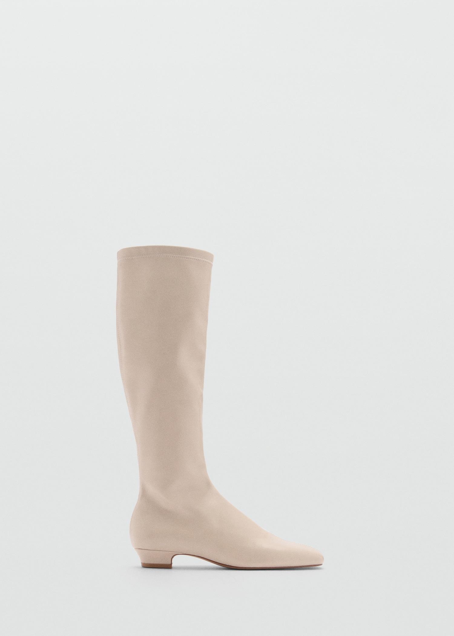 High boots with zip - Women | MANGO USA Product Image