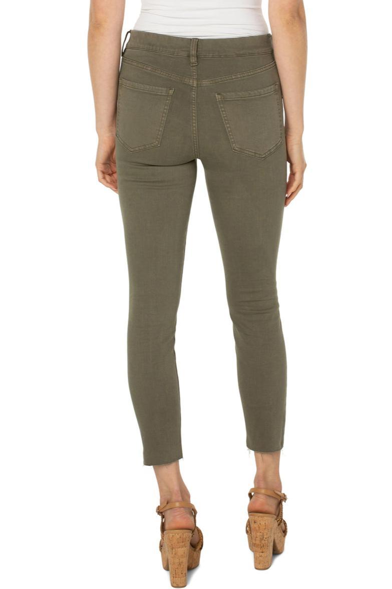 Gia Glider Crop Cut Hem High Performance Denim Product Image