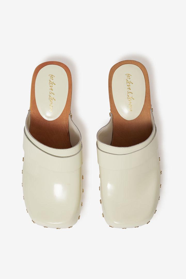 Adahlia Clog — Ivory Product Image