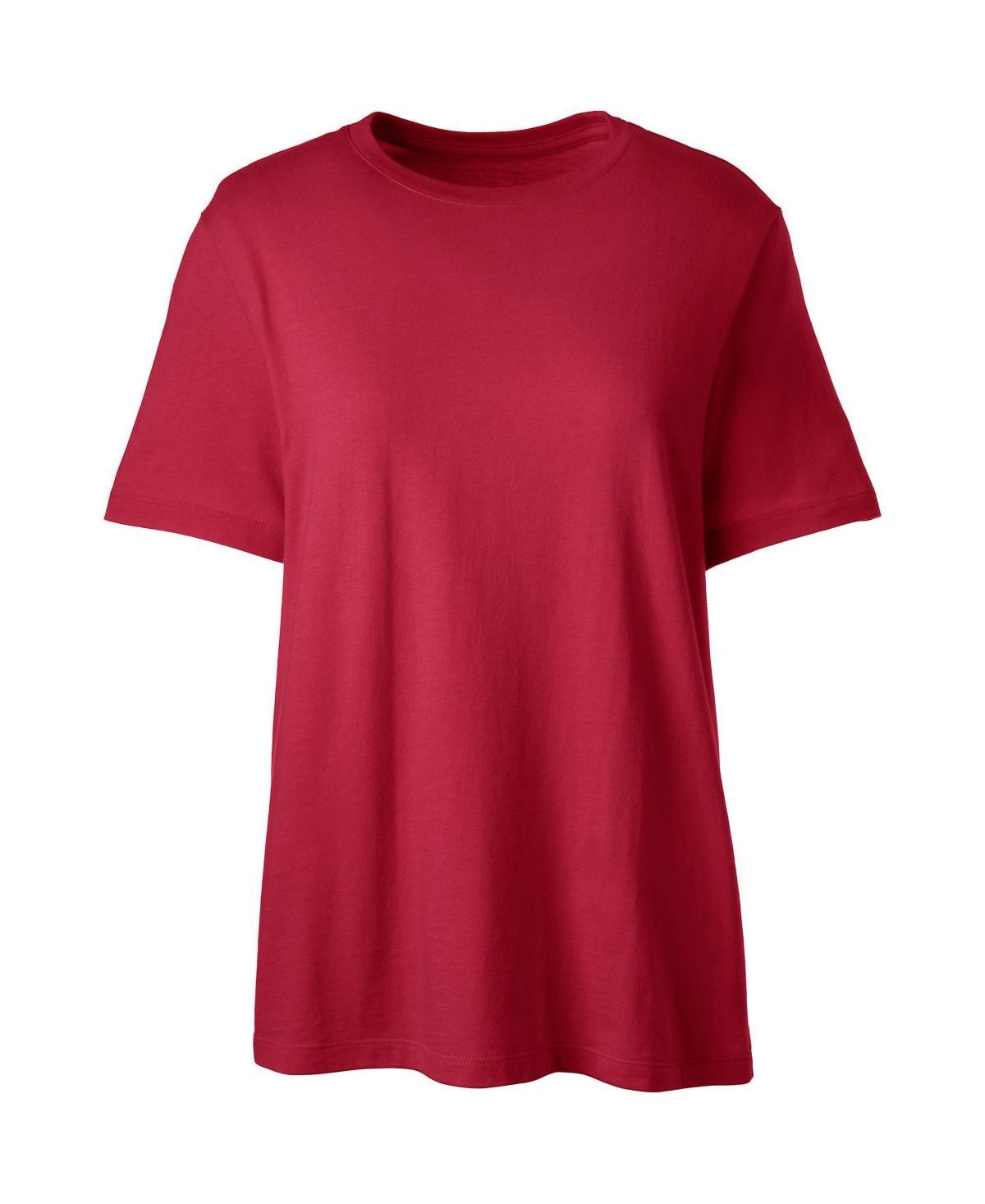 Women's Lands' End Short Sleeve Essential Tee, Size: Medium, White Product Image