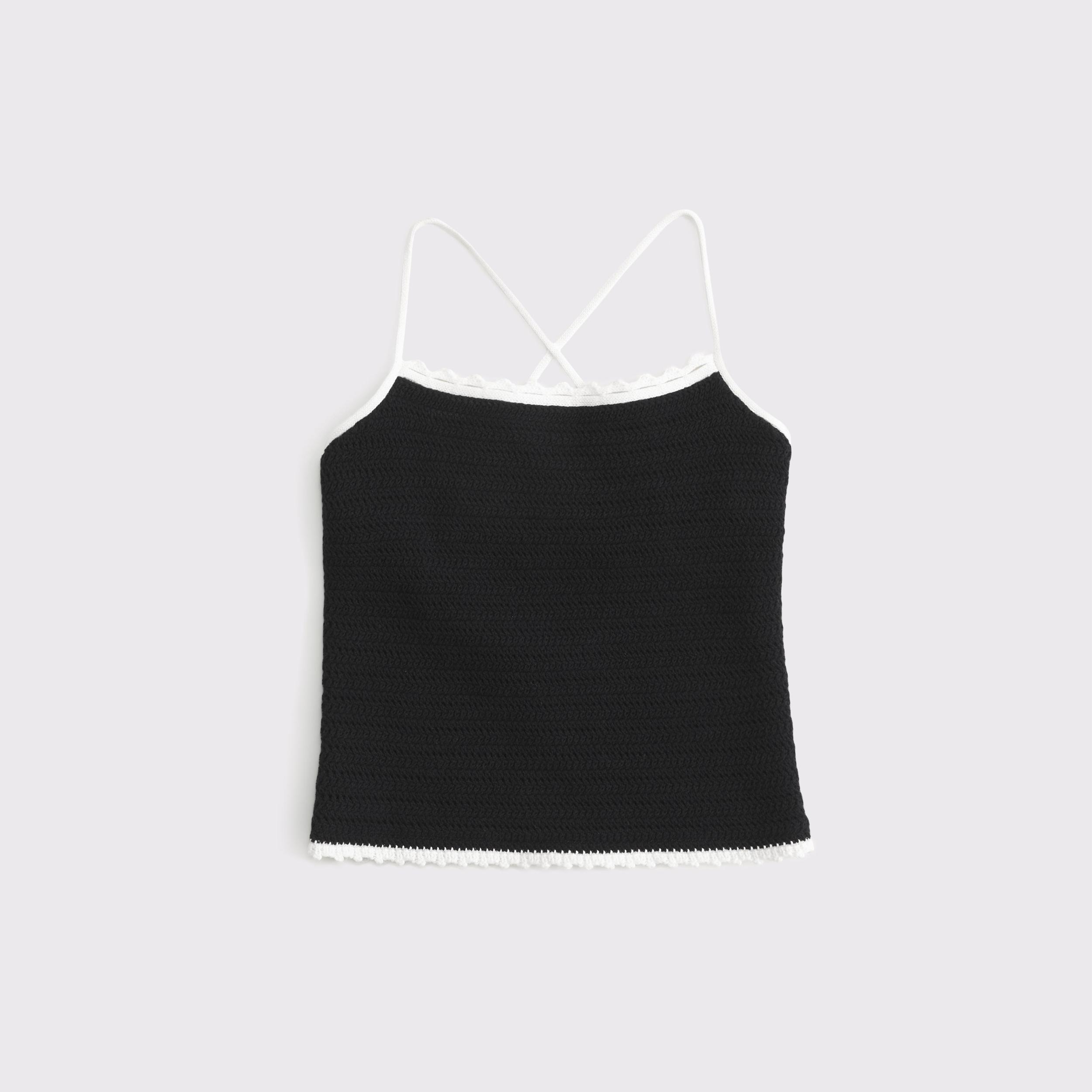 Crochet-Style Tie-Back Tank Product Image
