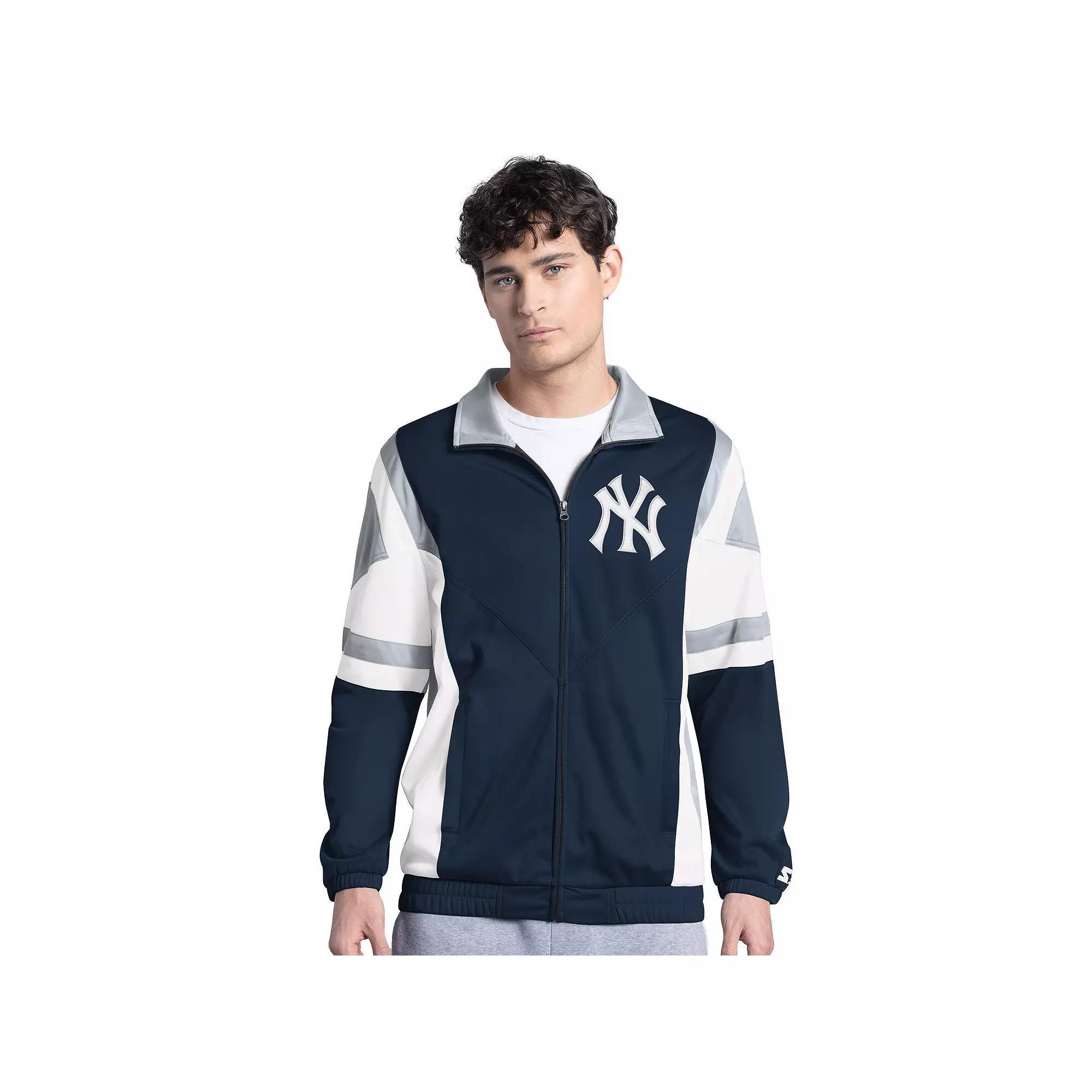 Mens Starter Royal/Gold Seattle Mariners Contender Tricot Full-Zip Track Jacket Product Image