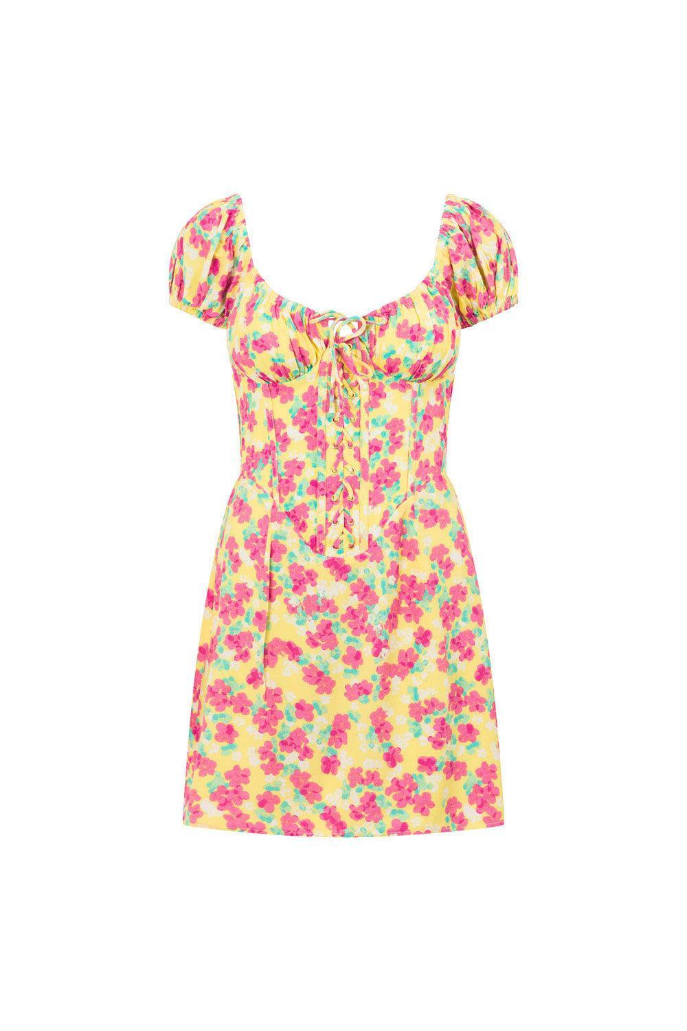 Meena Lace Up Dress Product Image