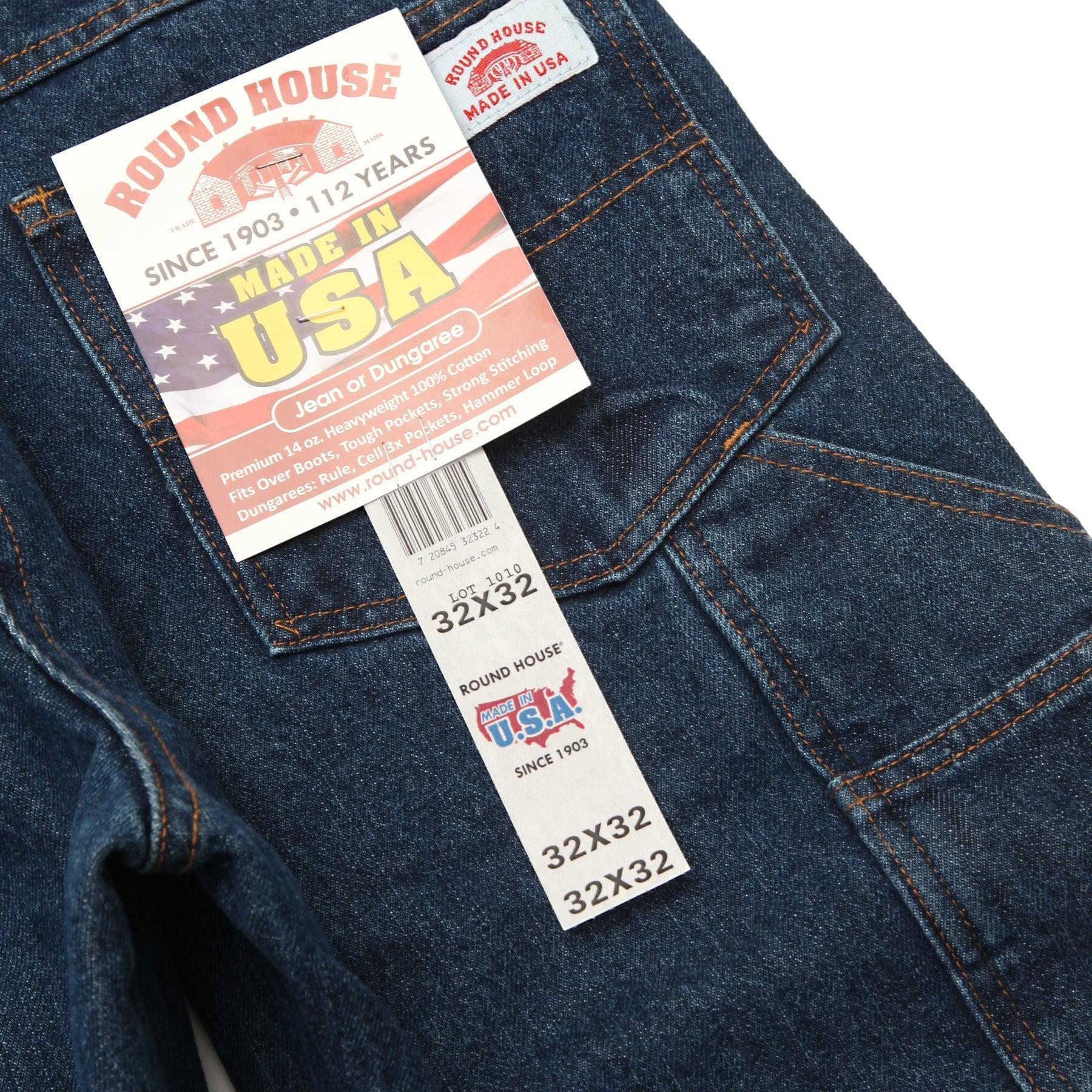 Round House 14oz Carpenter Jeans #1010 - Washed Indigo Product Image